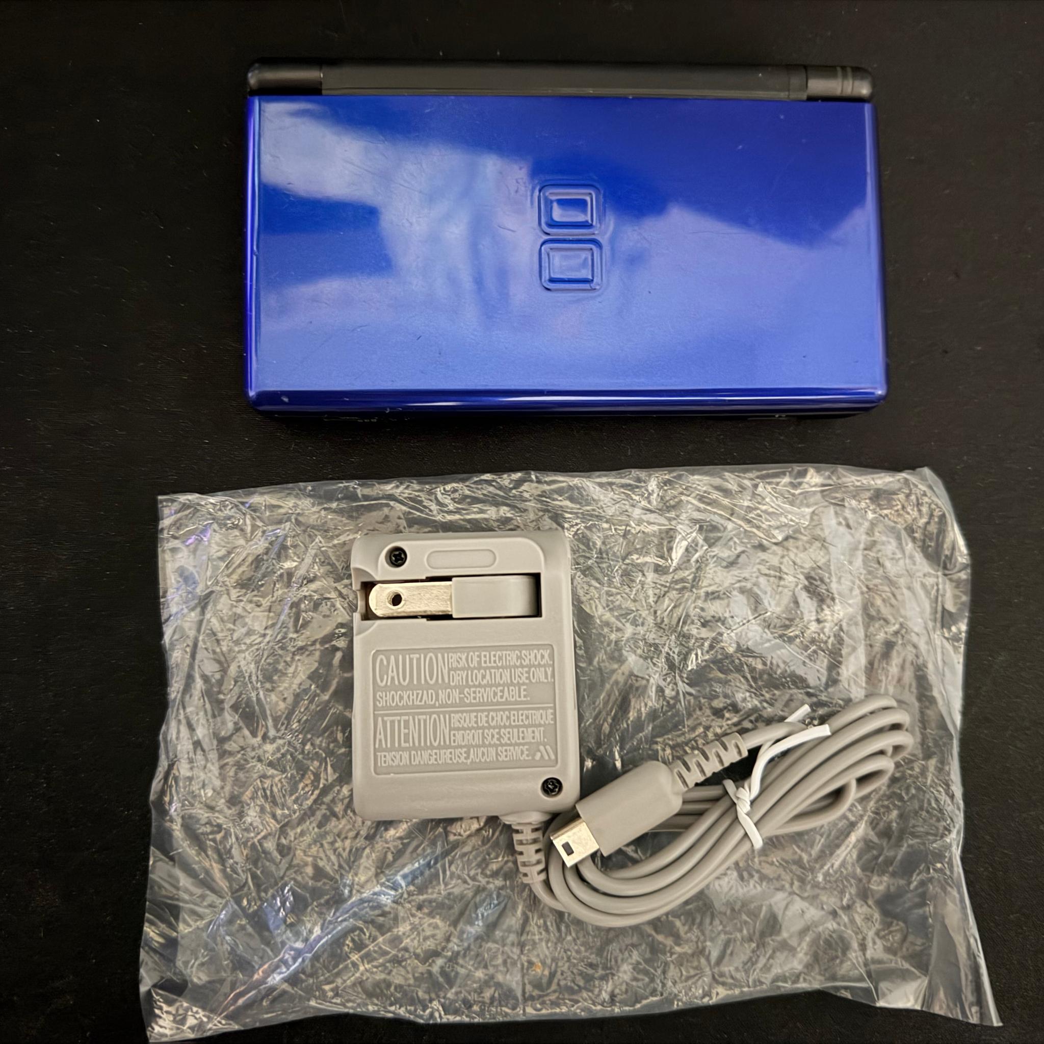 Nintendo DS Lite Handheld System - Blue Cobalt/Black - W/ Stylus & Charger