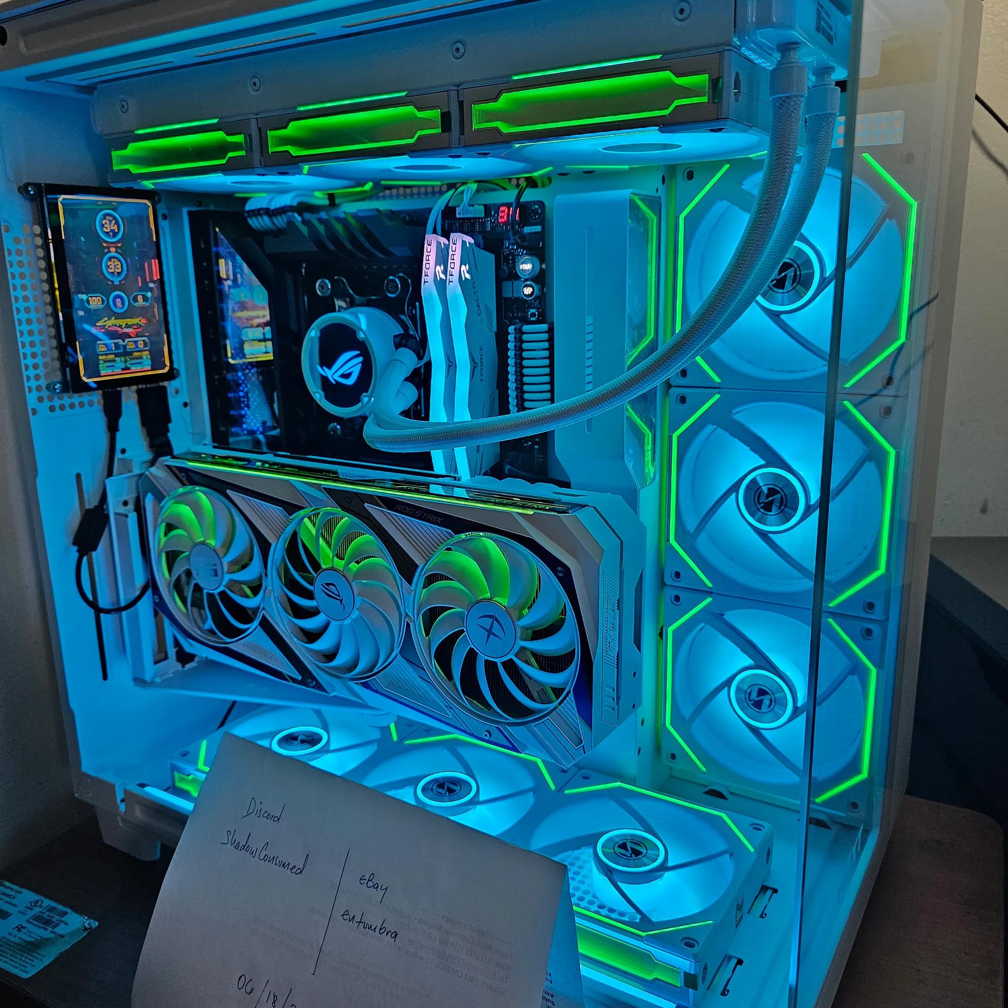 HIGH END CUSTOM BUILD 7950X w ROG GUNDAM 3080- BNIB!