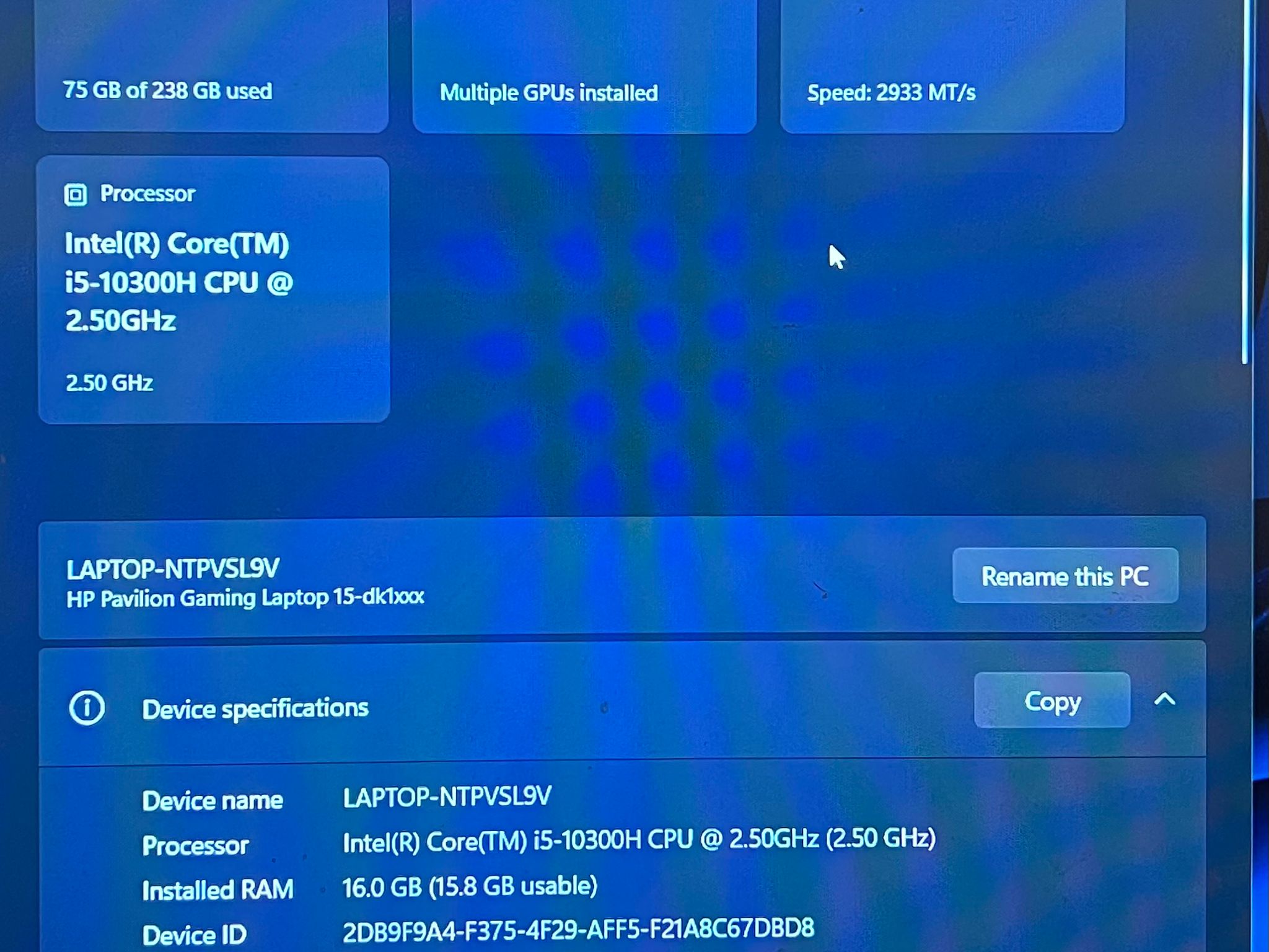 HP Pavilion Gaming Laptop | NVIDIA GTX 1650 | 16 GB RAM | 256 GB SSD | Intel i5