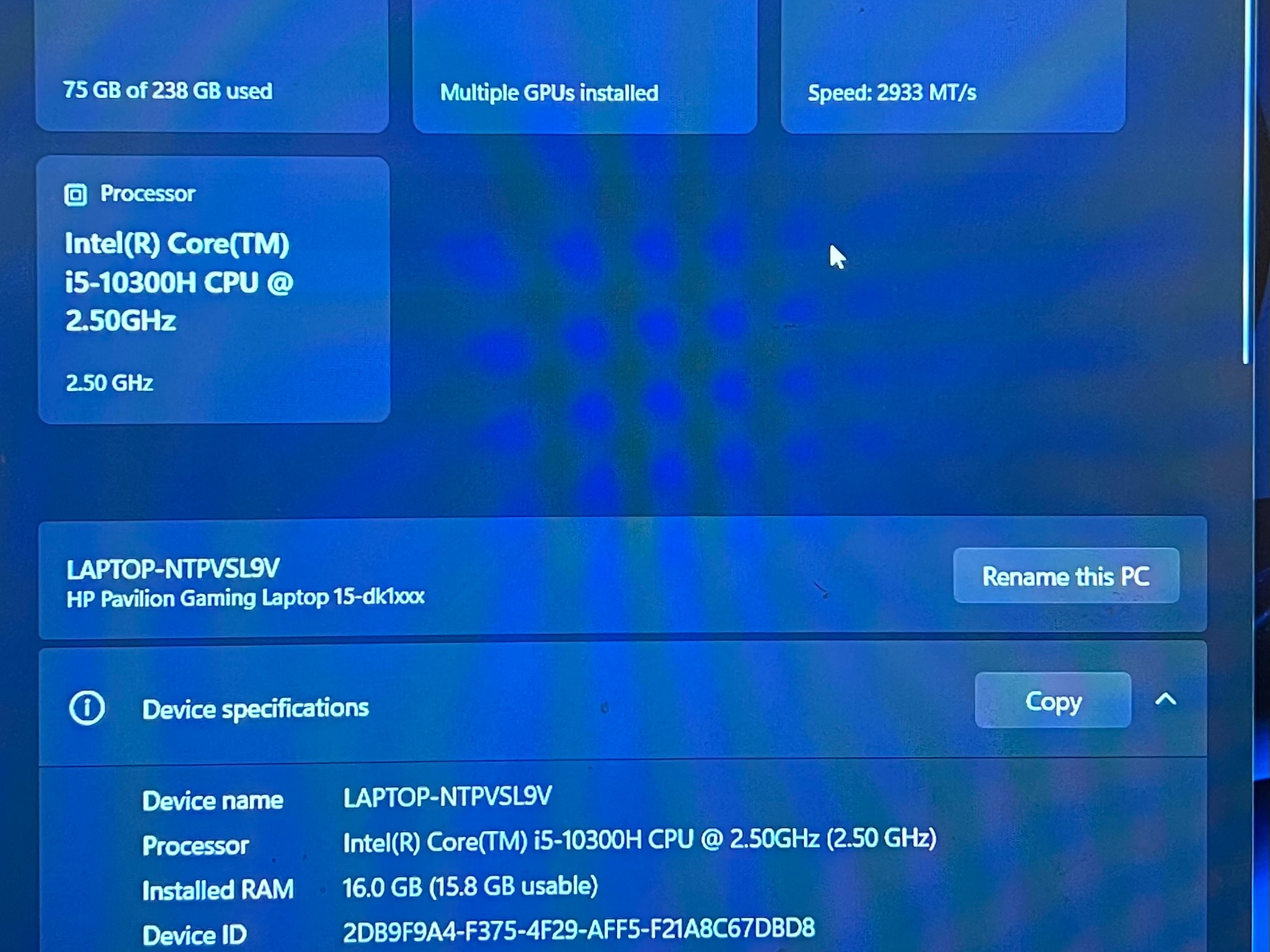 HP Pavilion Gaming Laptop | NVIDIA GTX 1650 | 16 GB RAM | 256 GB SSD | Intel i5
