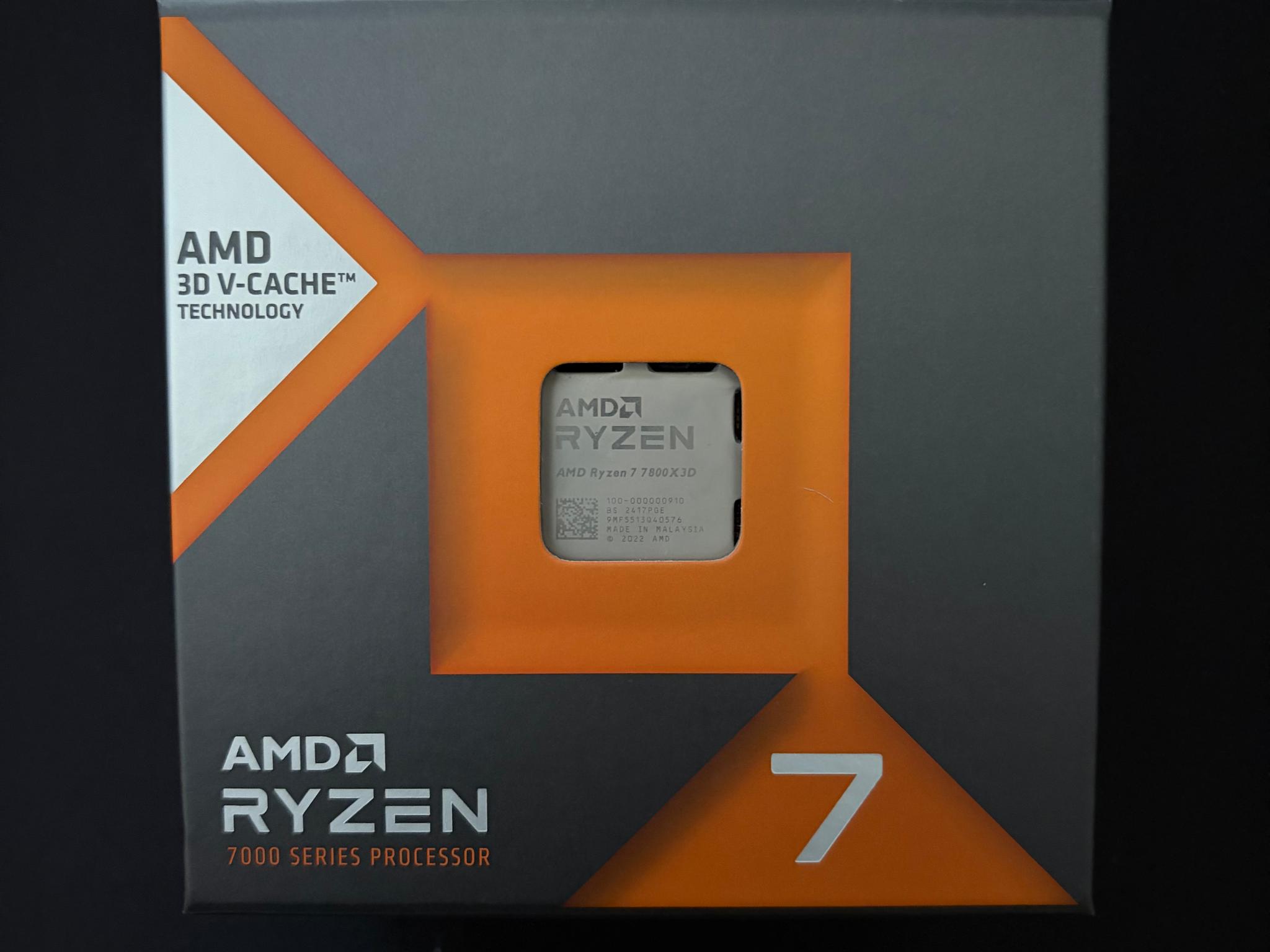 AMD Ryzen 7 7800X3D 8-Core, 16-Thread Zen4 AM5 Desktop Processor