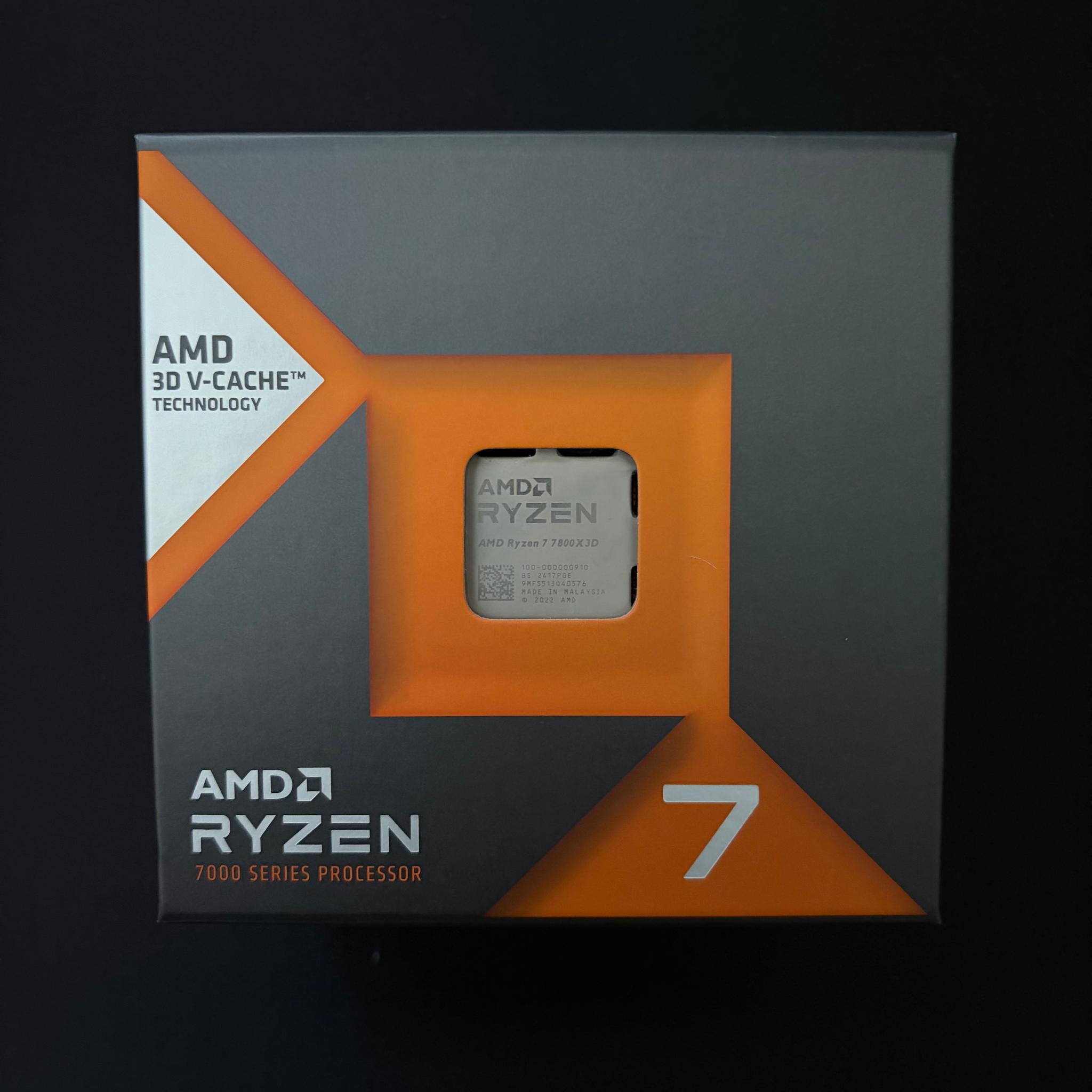 AMD Ryzen 7 7800X3D 8-Core, 16-Thread Zen4 AM5 Desktop Processor