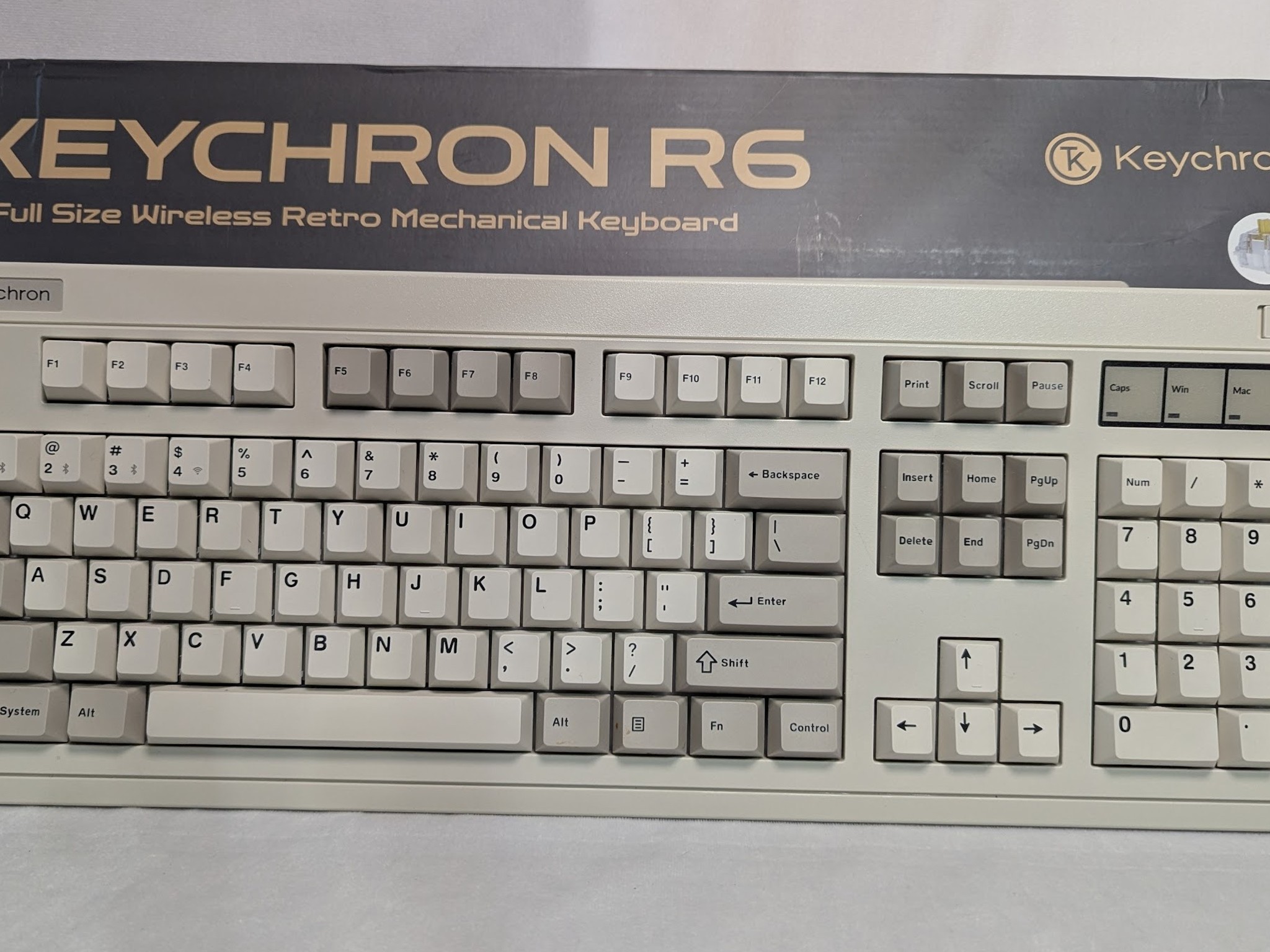 Keychron R6-M4 Retro Mechanical Keyboard - Banana Tactile Switches