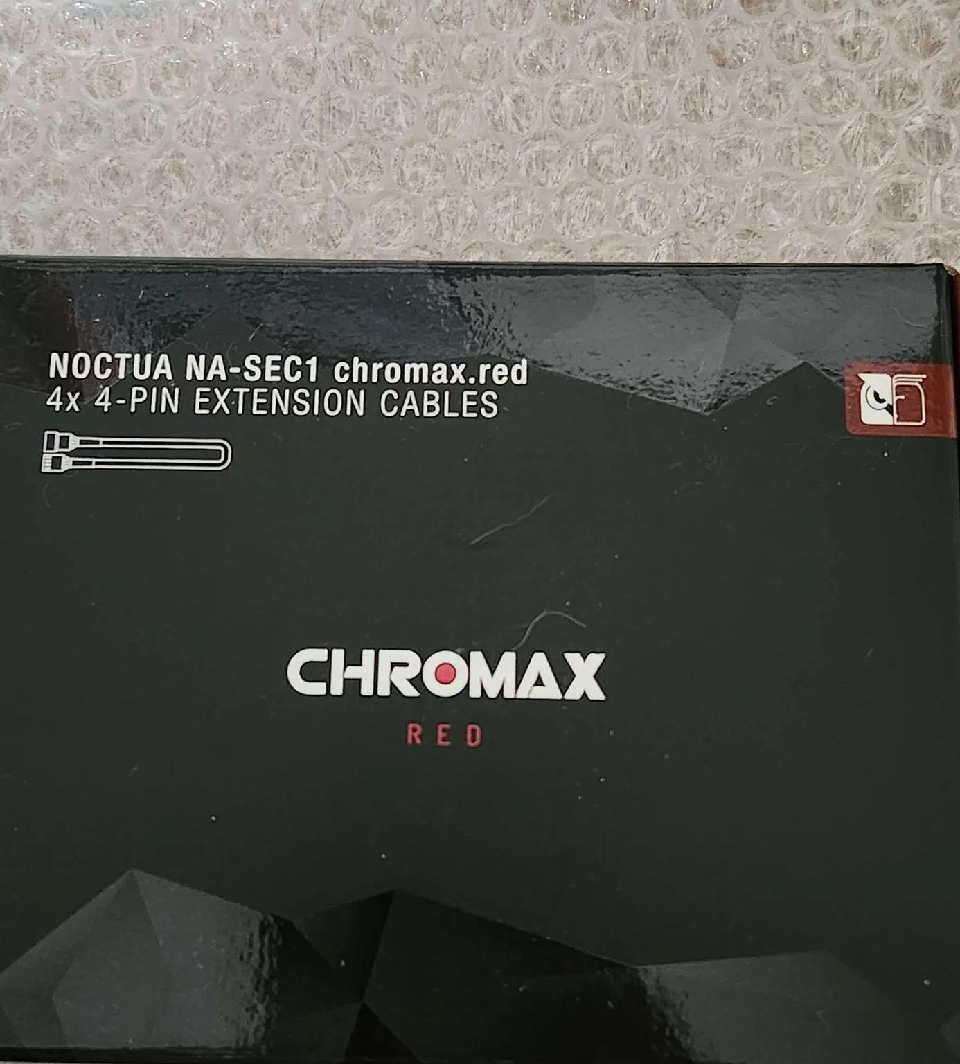 noctua Chromax red 4pin cables
