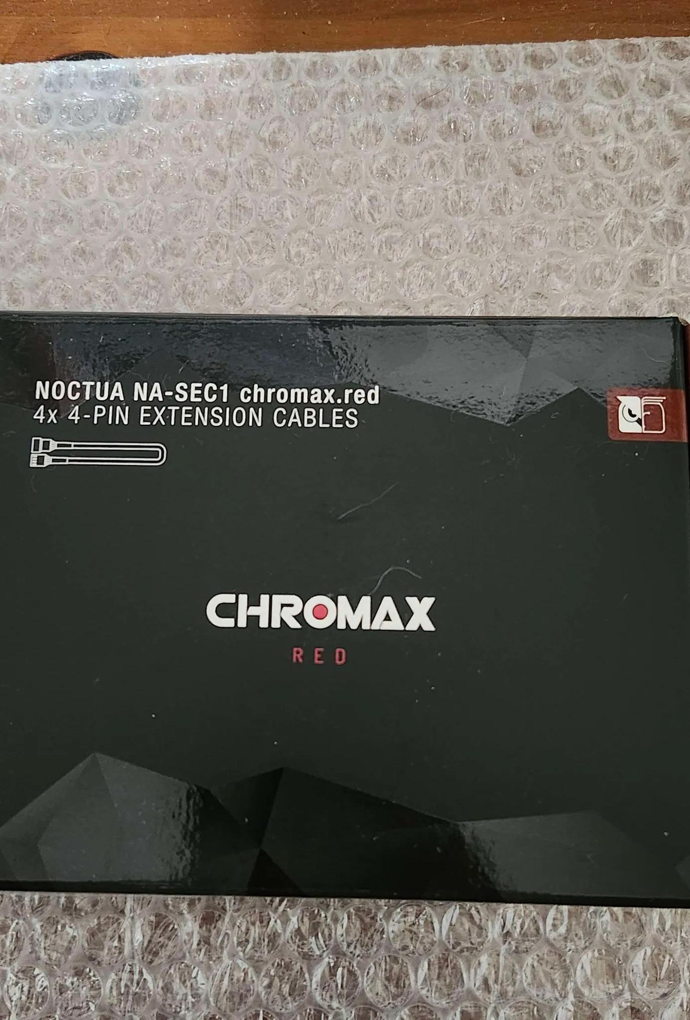 noctua Chromax red 4pin cables