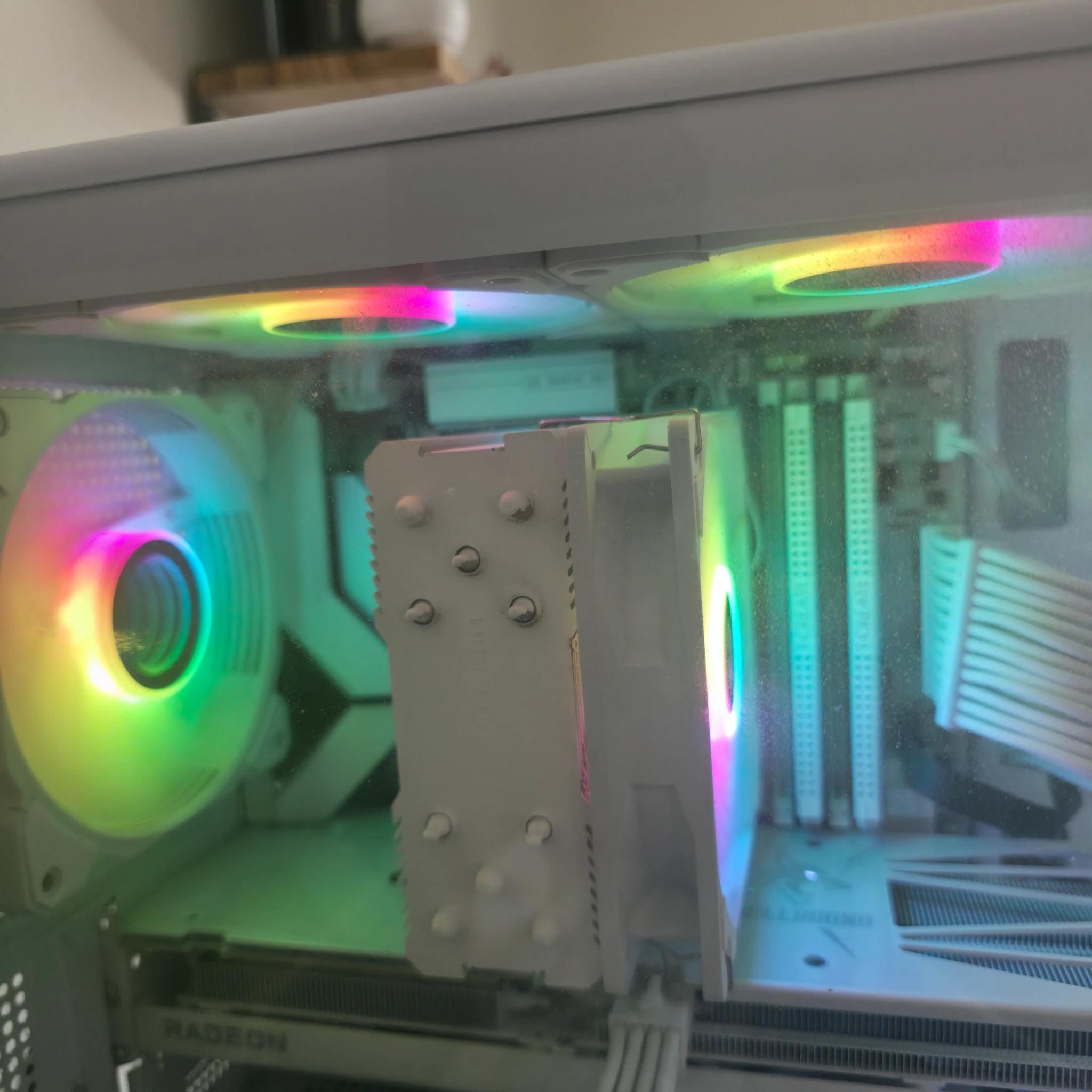 Custom Gaming PC Build:rx 9060xt 16GB, amd ryzen 5 7600x, 32GB RAM, 2TB ssd, fully modular PSU.