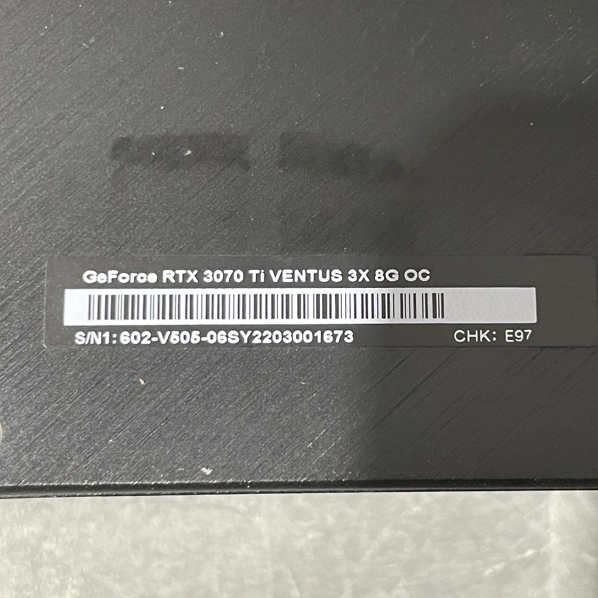 MSI RTX 3070 Ti Ventus 3X 8G OC