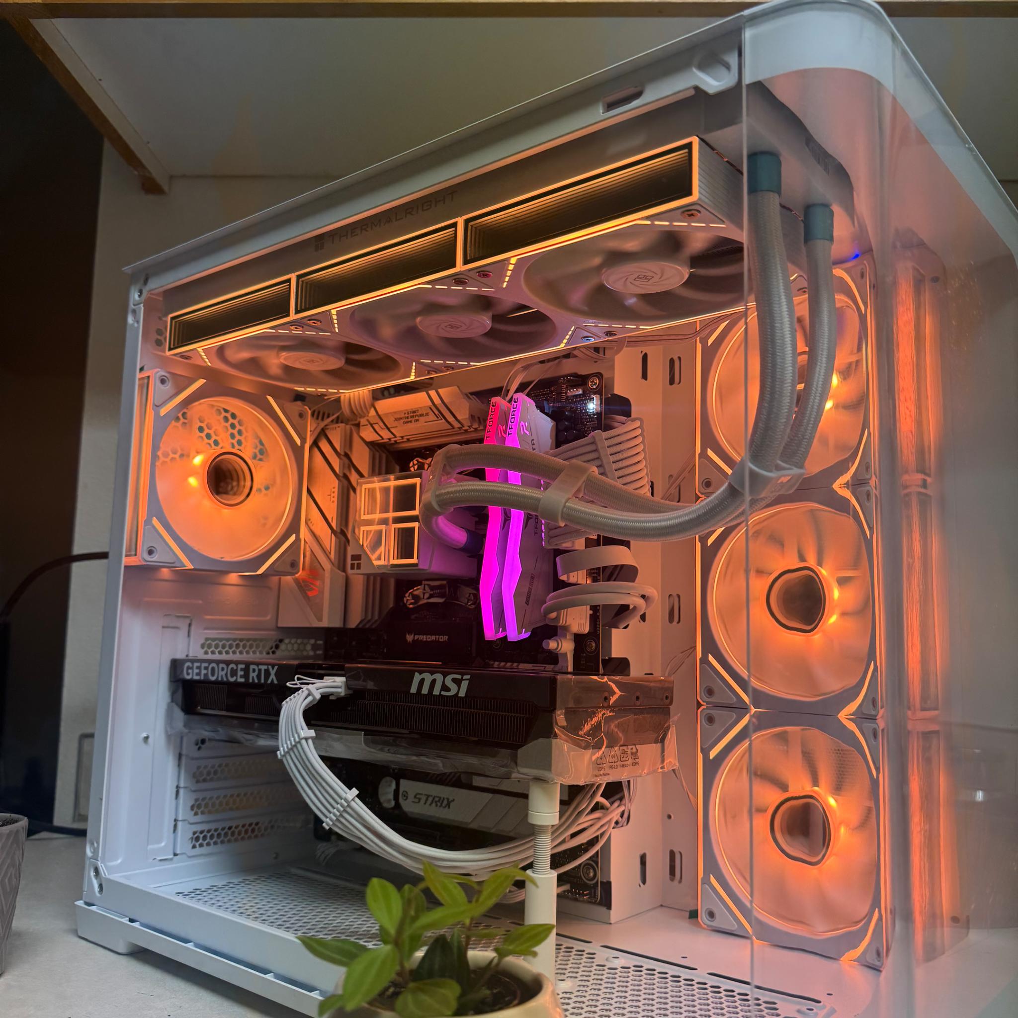 WHITE RTX 5080 GAMING PC | Ryzen 7 9800X3D | 32gb DDR5 RAM | 2tb SSD