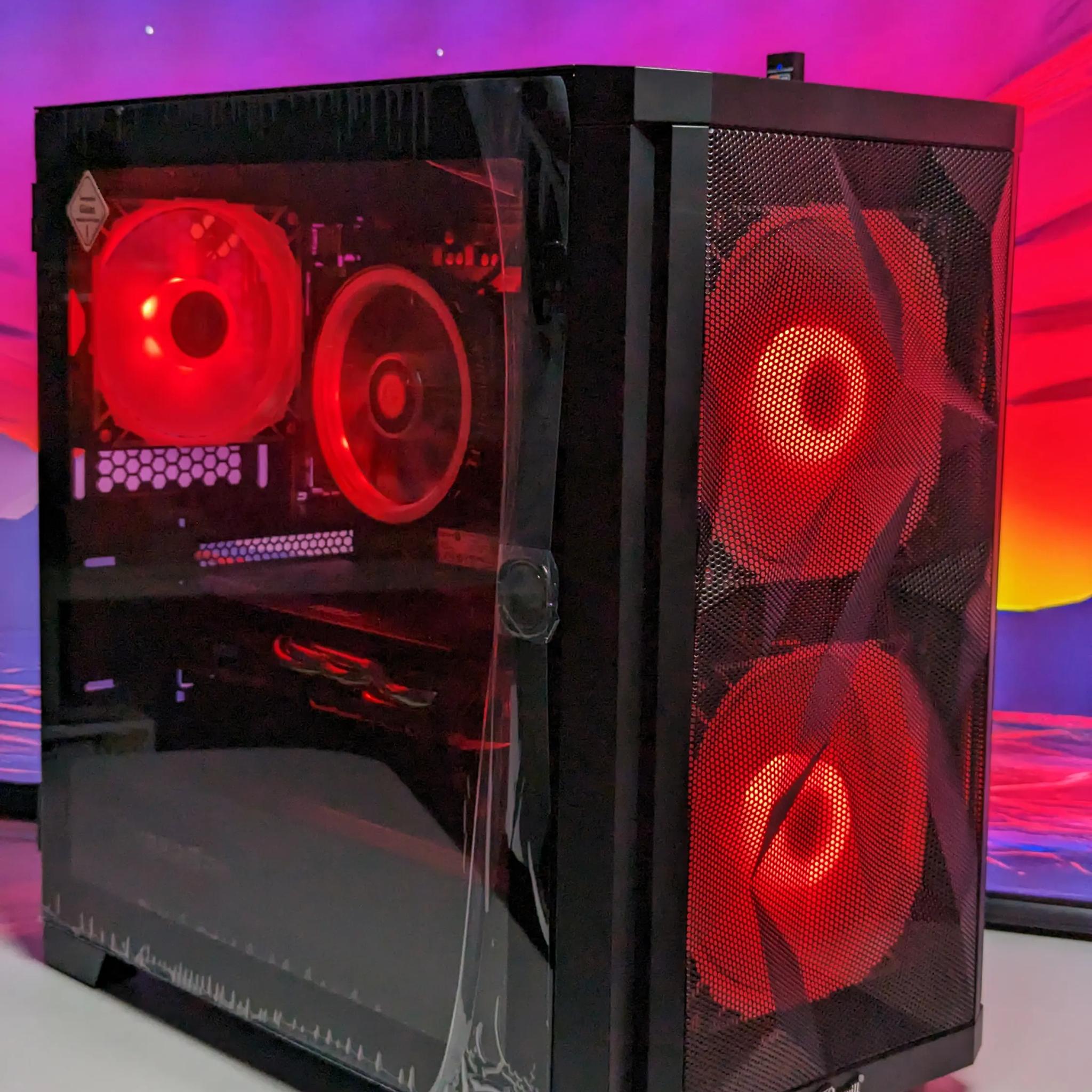 🥷⚫Snake Eyes🥷⚫-Gaming PC-AMD RX 580 4GB-AMD Ryzen 5 2600-16GB DDR4 RAM-512GB NVME