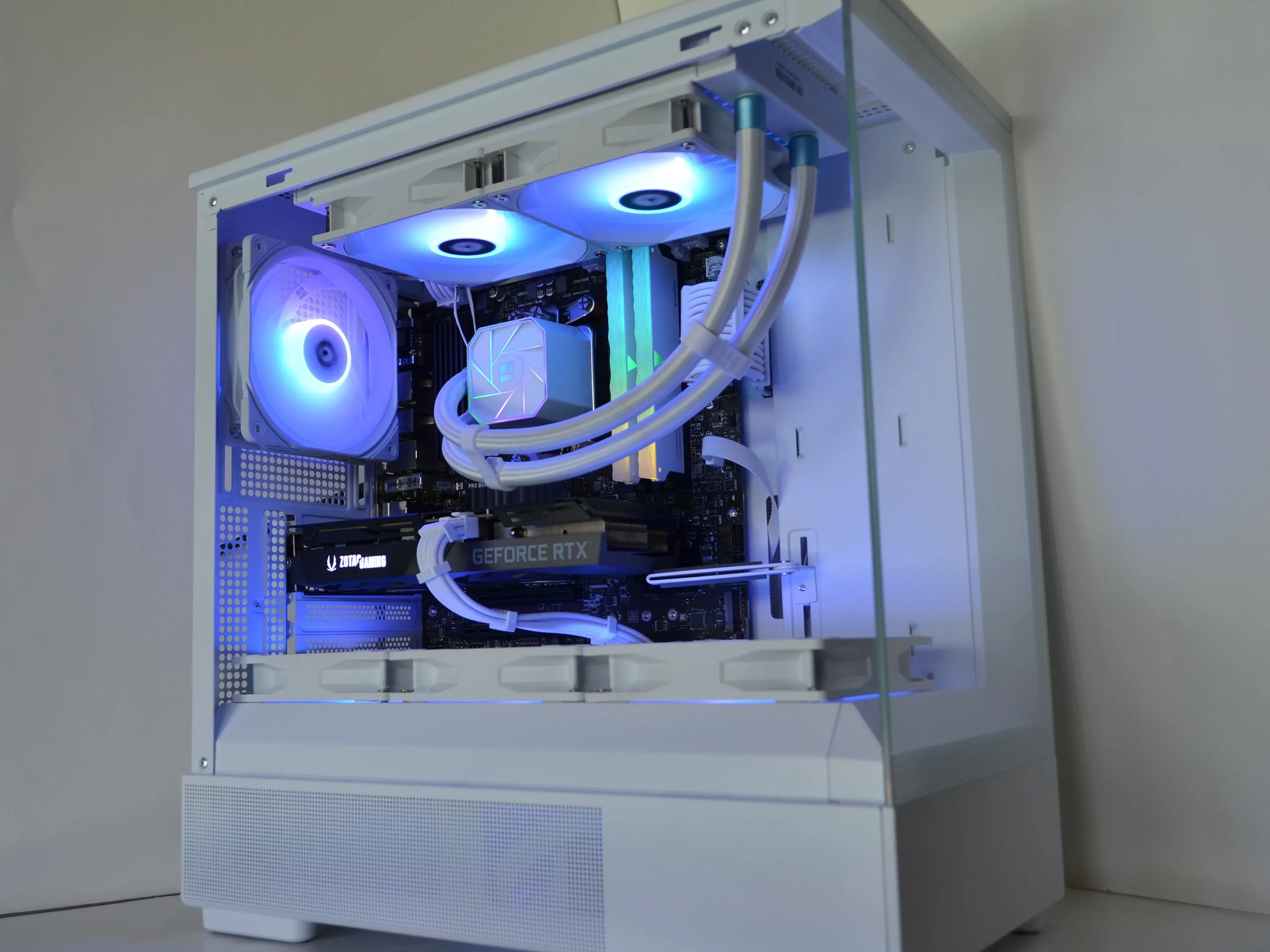 ❄️Glacier🧊- RTX 3060 Ti - Ryzen 5 5500 - 1tb NVME - 16gb RAM - 💧Liquid Cooled🧊