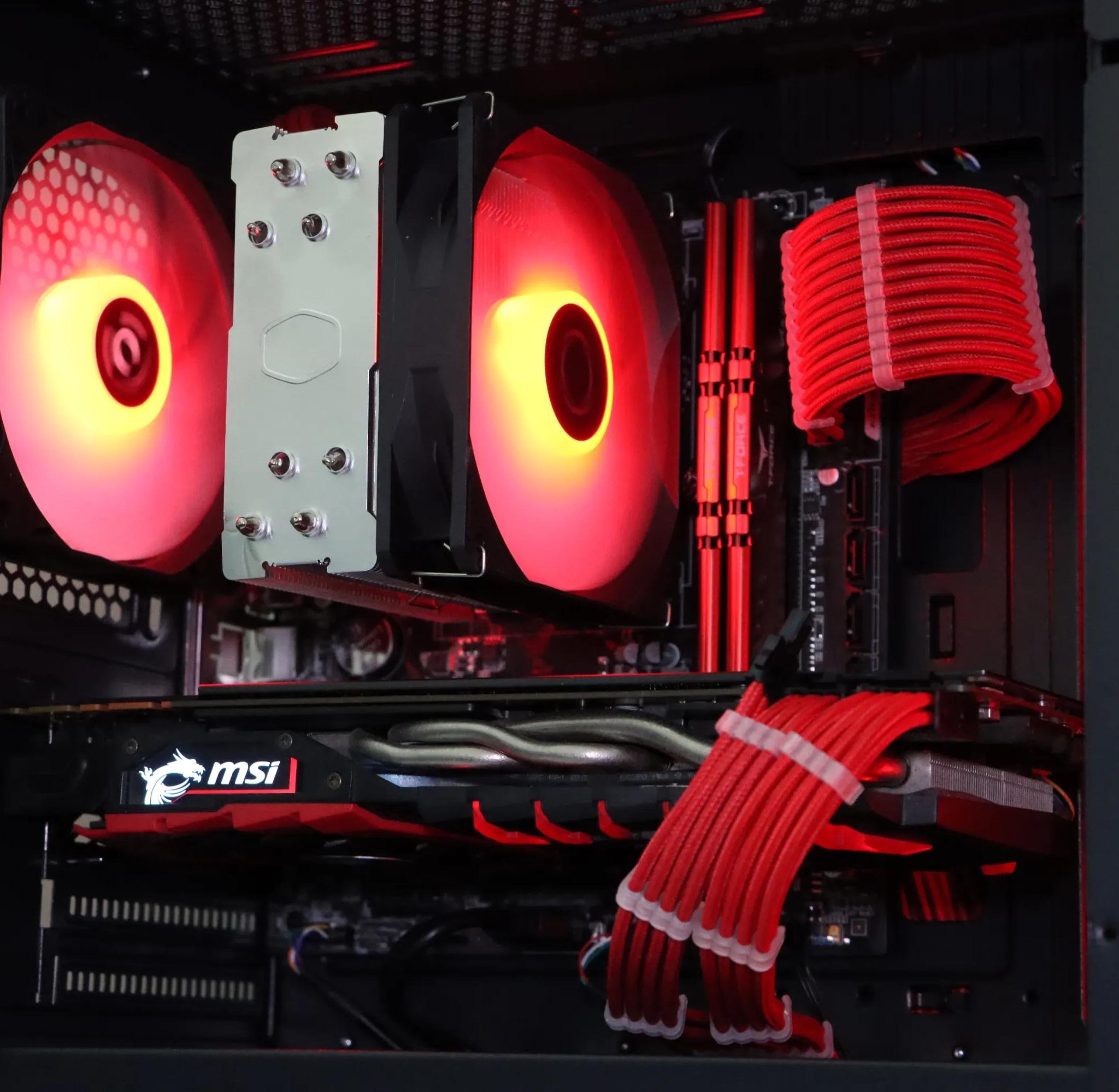 🔥RED RGB GAMING PC | GTX 1070 | Ryzen 5 | 512gb NVME SSD | 16gb Ram🔥