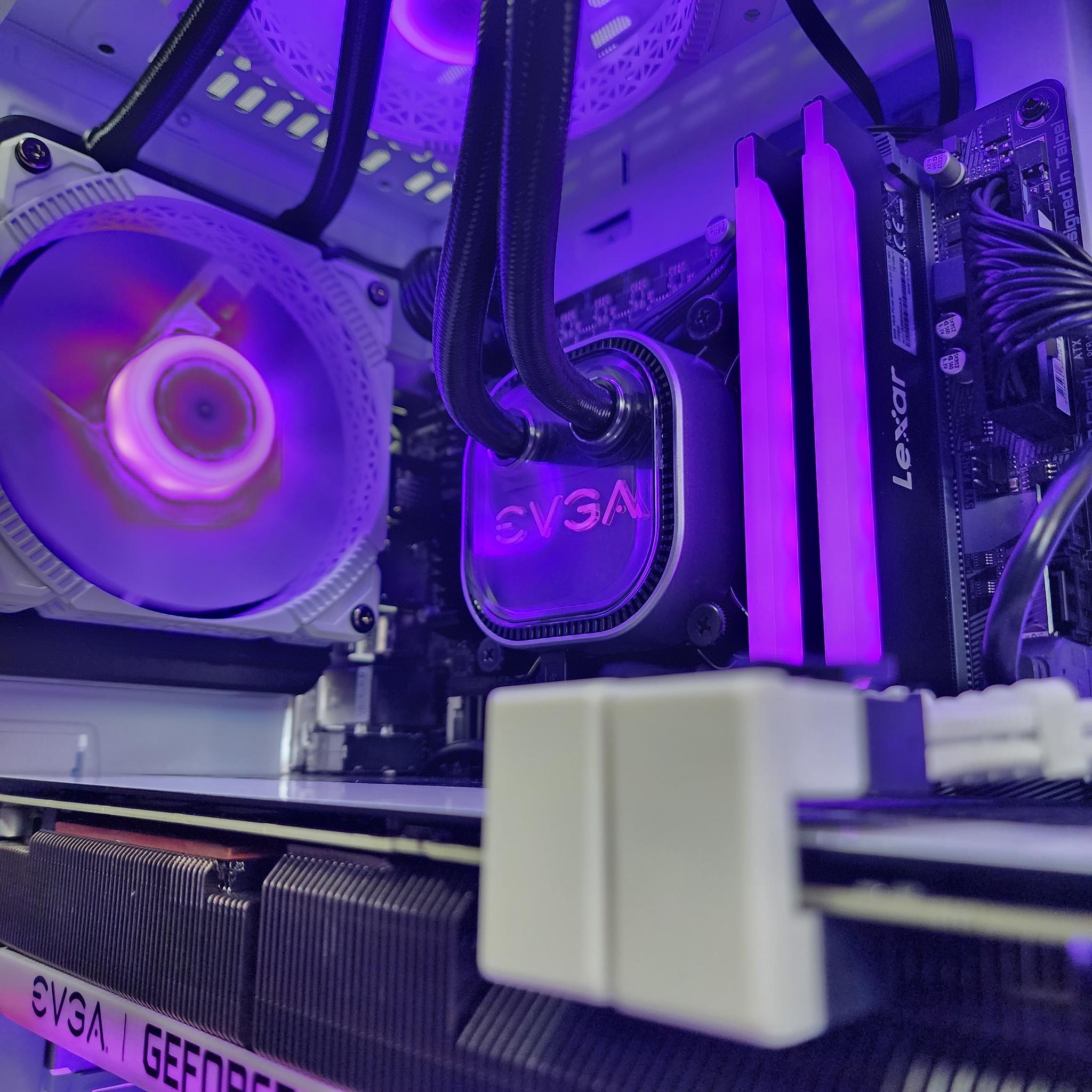 💜🤍💜 EVGA FTX 3070 FTW3 // Intel Core i5 12400F // Lexar 16GB 3600MHz
