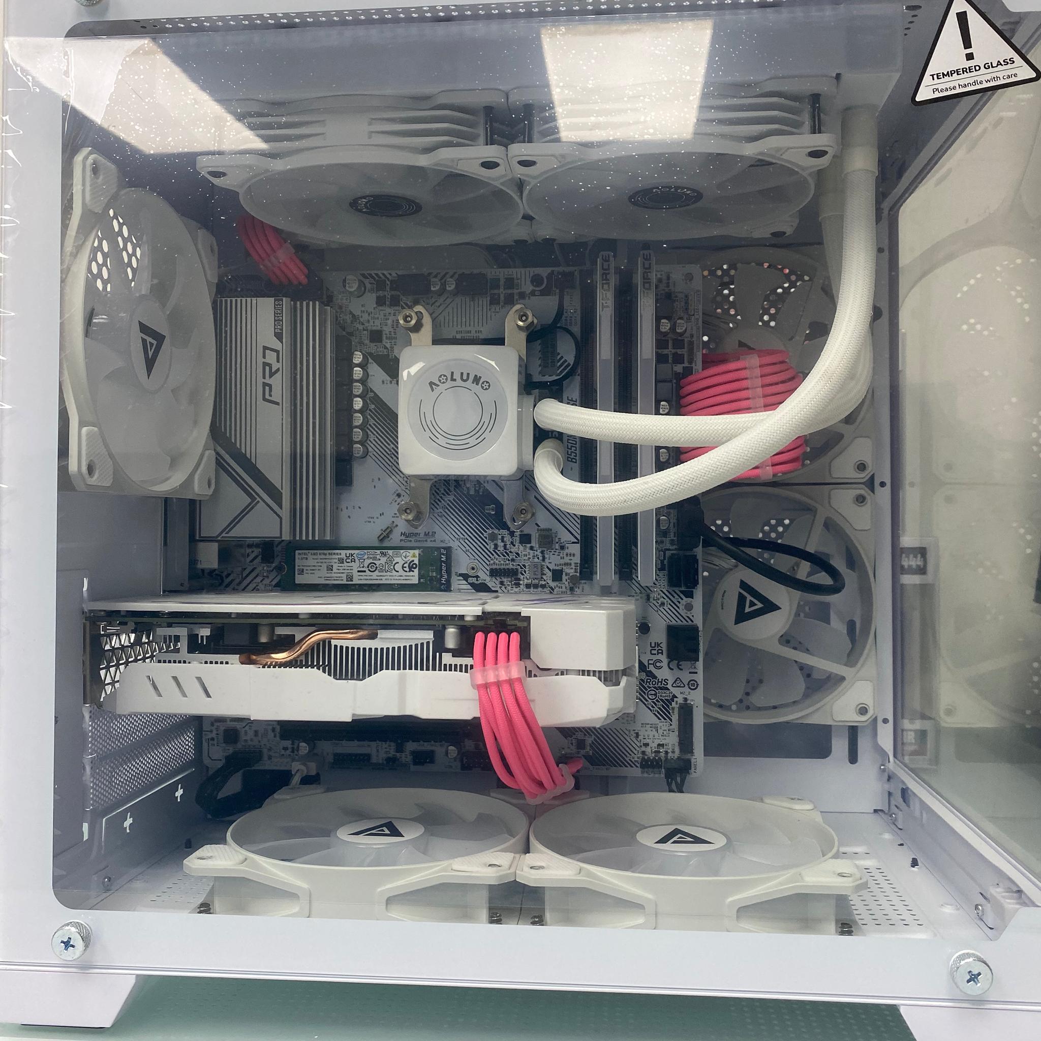 💝 Ryzen 5 5500 / 16 GB / 1TB / RX580 - Pink Cables