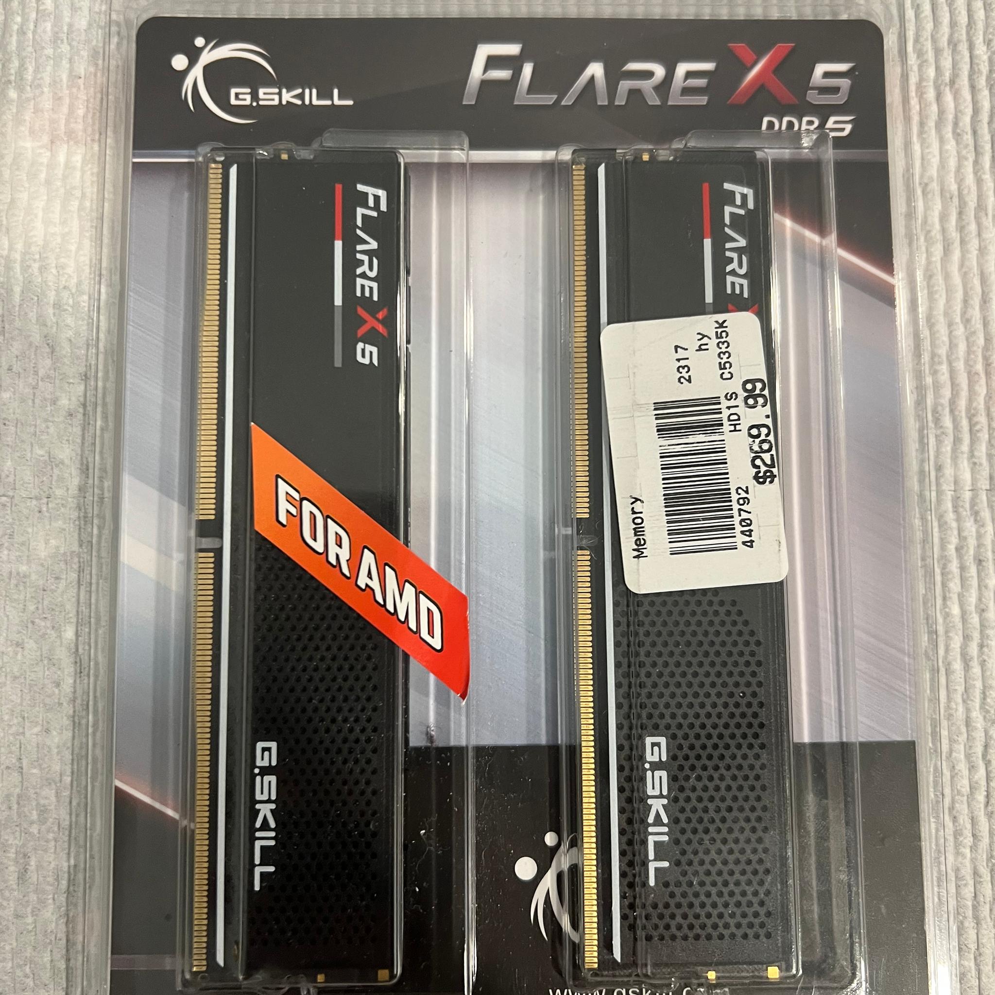Used like new 32gb cl36 DDR5 G.SKILL flare kit