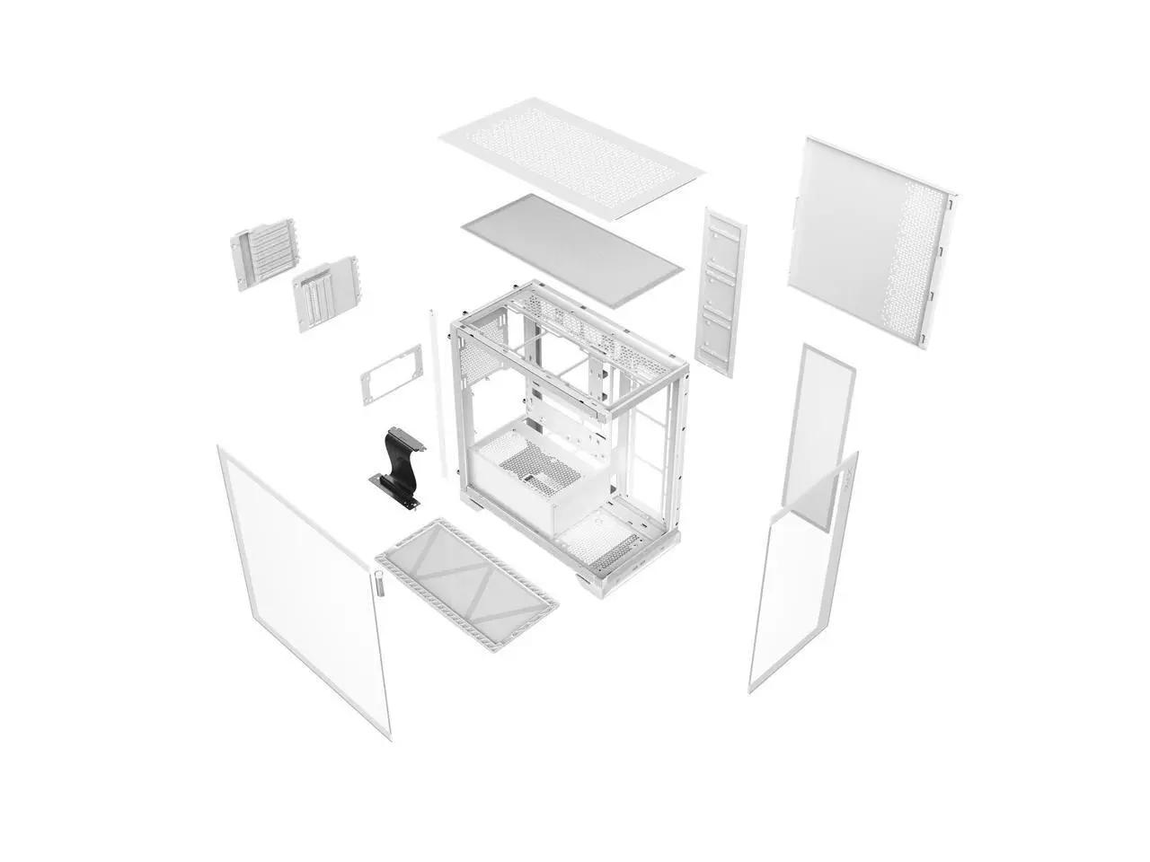 XPG Invader X Mid-Tower Gaming Case With 5 ARGB Fans White