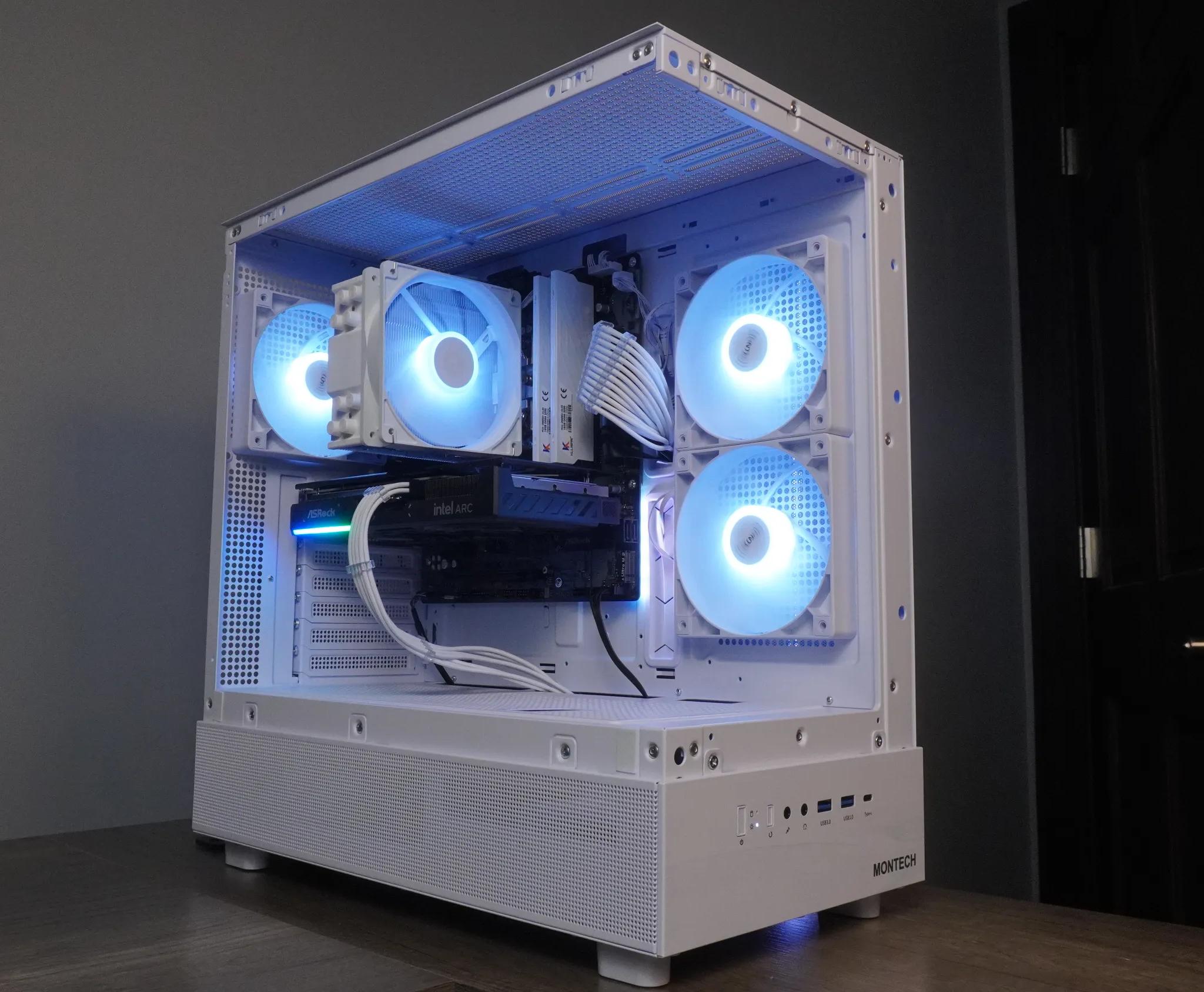 🤍AESTHETIC🤍 INTEL 1440P 💙ARC B570 10GB💙 💙i5 12400f💙 32GB RAM, 1TB NVME, WIFI, WINDOWS ACTIVATED