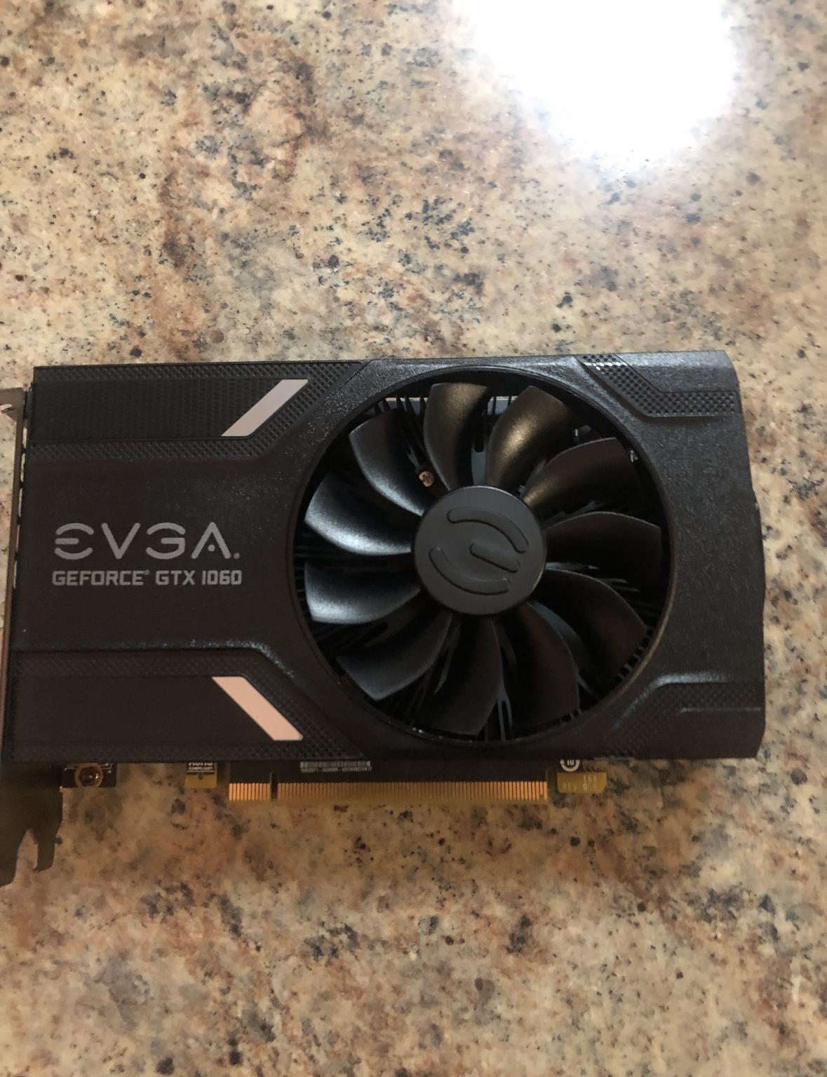 Nvidia evga 1060 6gb :used good