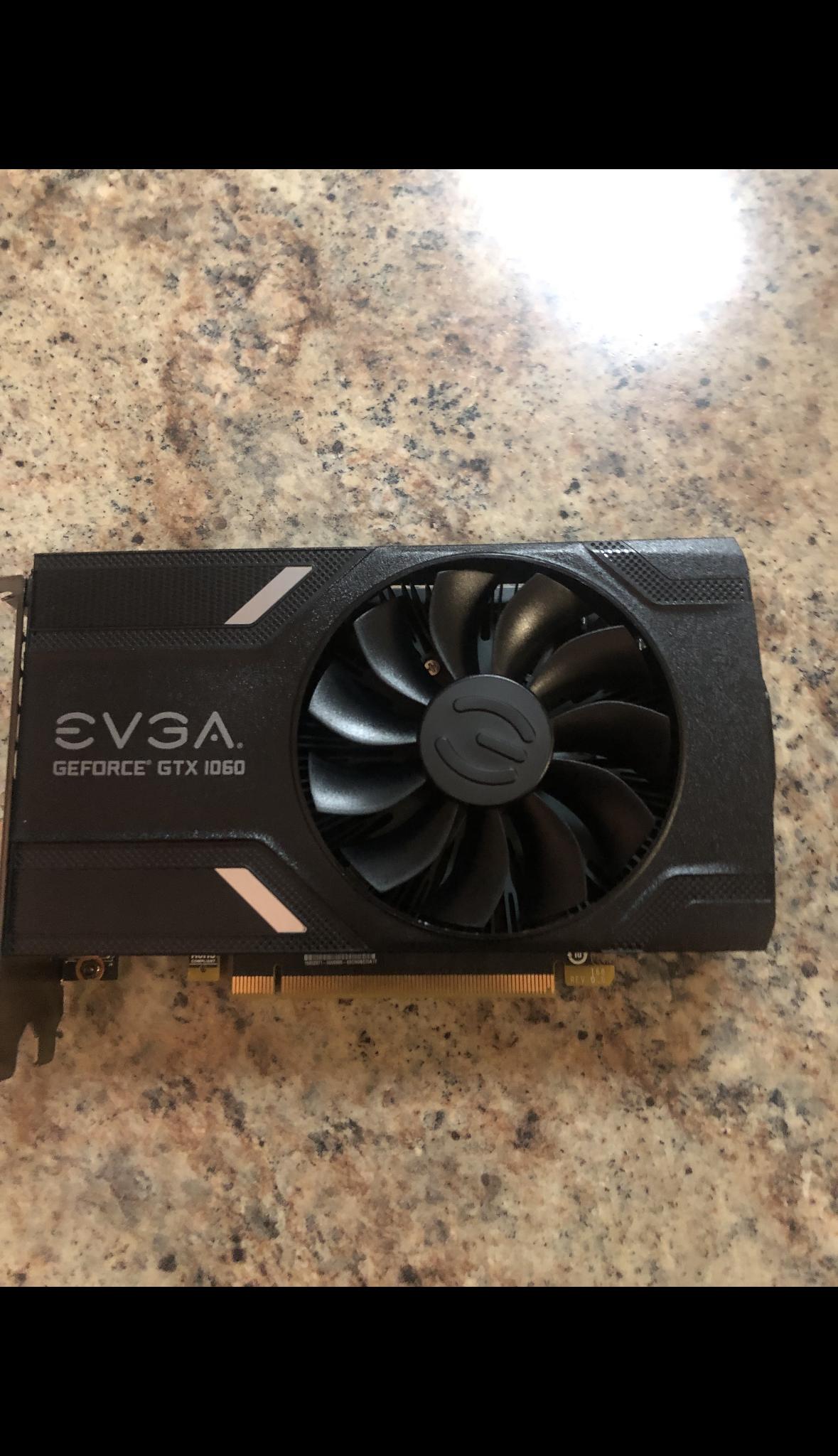 Nvidia evga 1060 6gb :used good