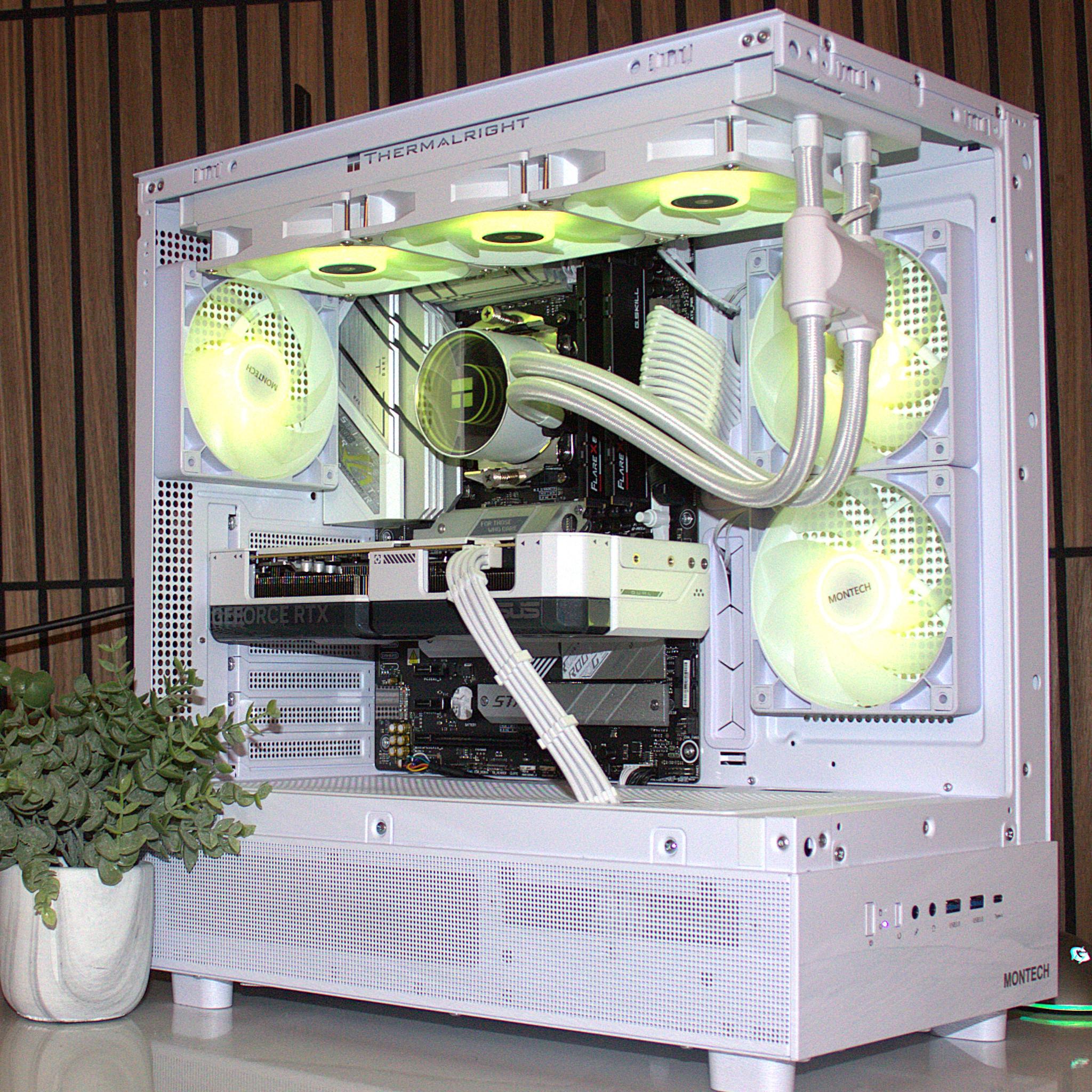 💻 RTX 4070 Gaming PC 💻| ROG STRIX | Ryzen 5 7600X | DDR5 | 32GB RAM | White Build | WiFI/BT WIN11