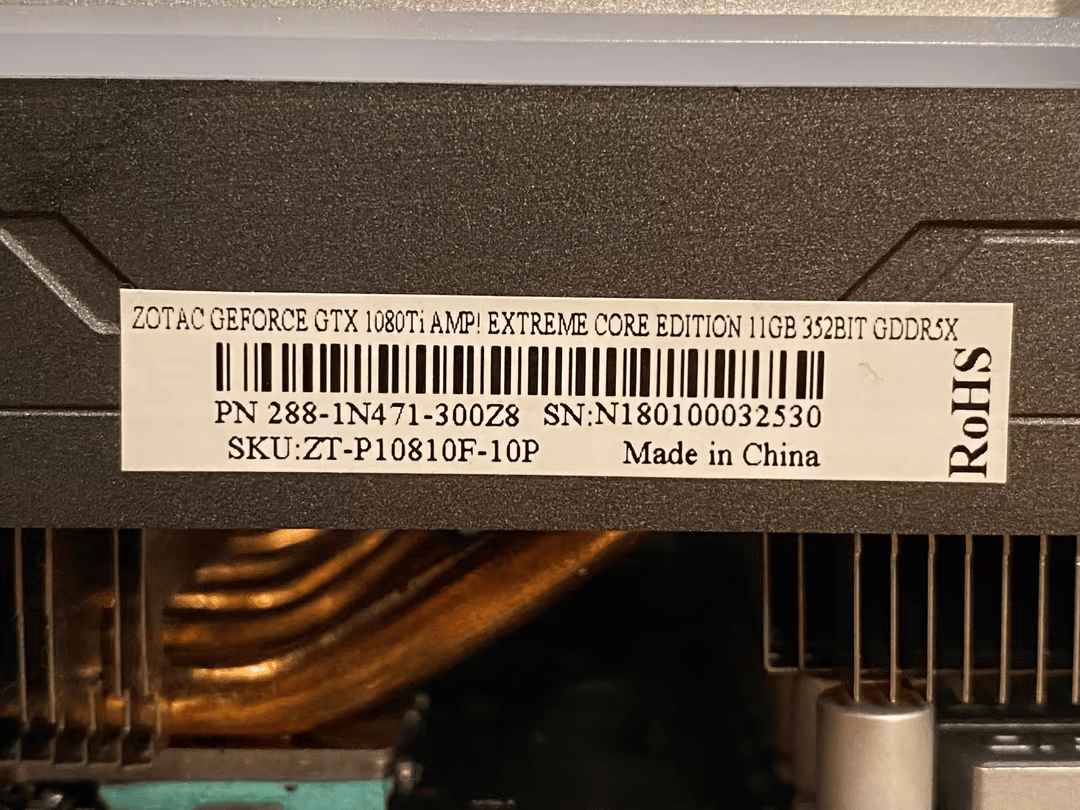 1080 Ti - Great Condition - Tested and Cleaned