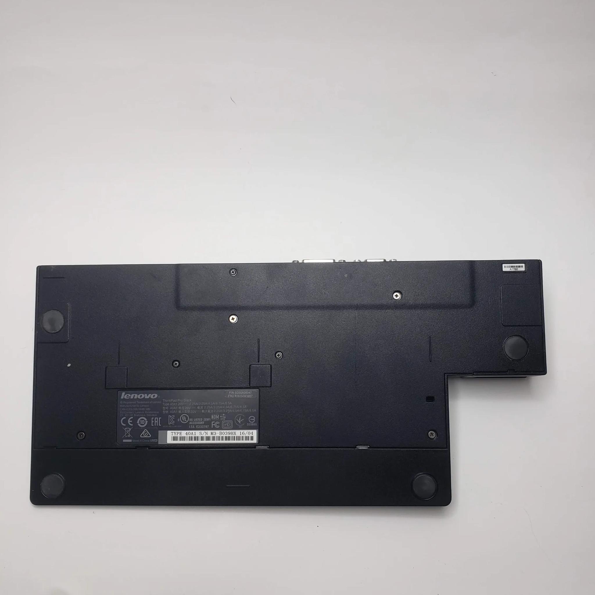 Lenovo ThinkPad Pro Docking Station 40A1 with Original 90W Lenovo Charger NO KEY