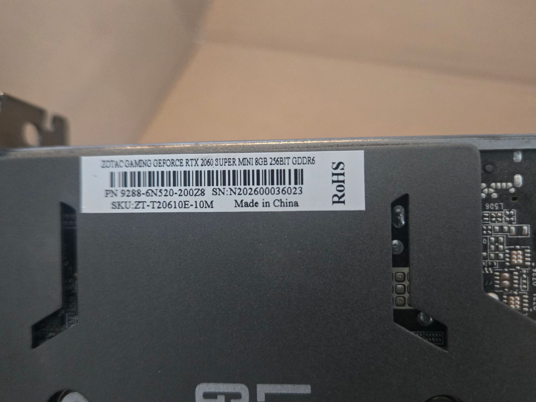 ZOTAC GeForce RTX 2060 SUPER MINI