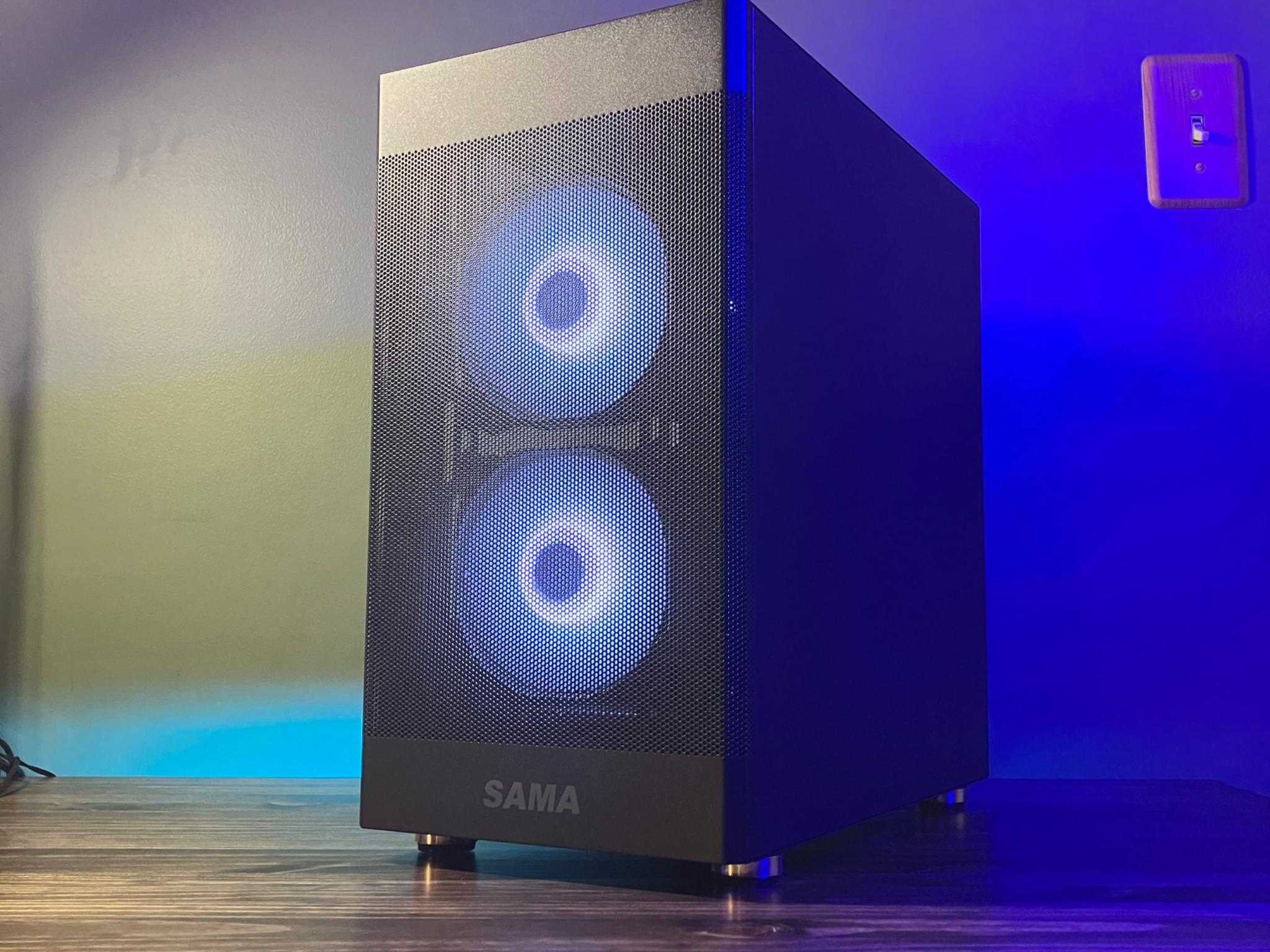 Blue and Black Budget RGB Gaming PC! Ryzen 5 5500 RX 5700XT 16gb Ram 1tb SSD Win11 home