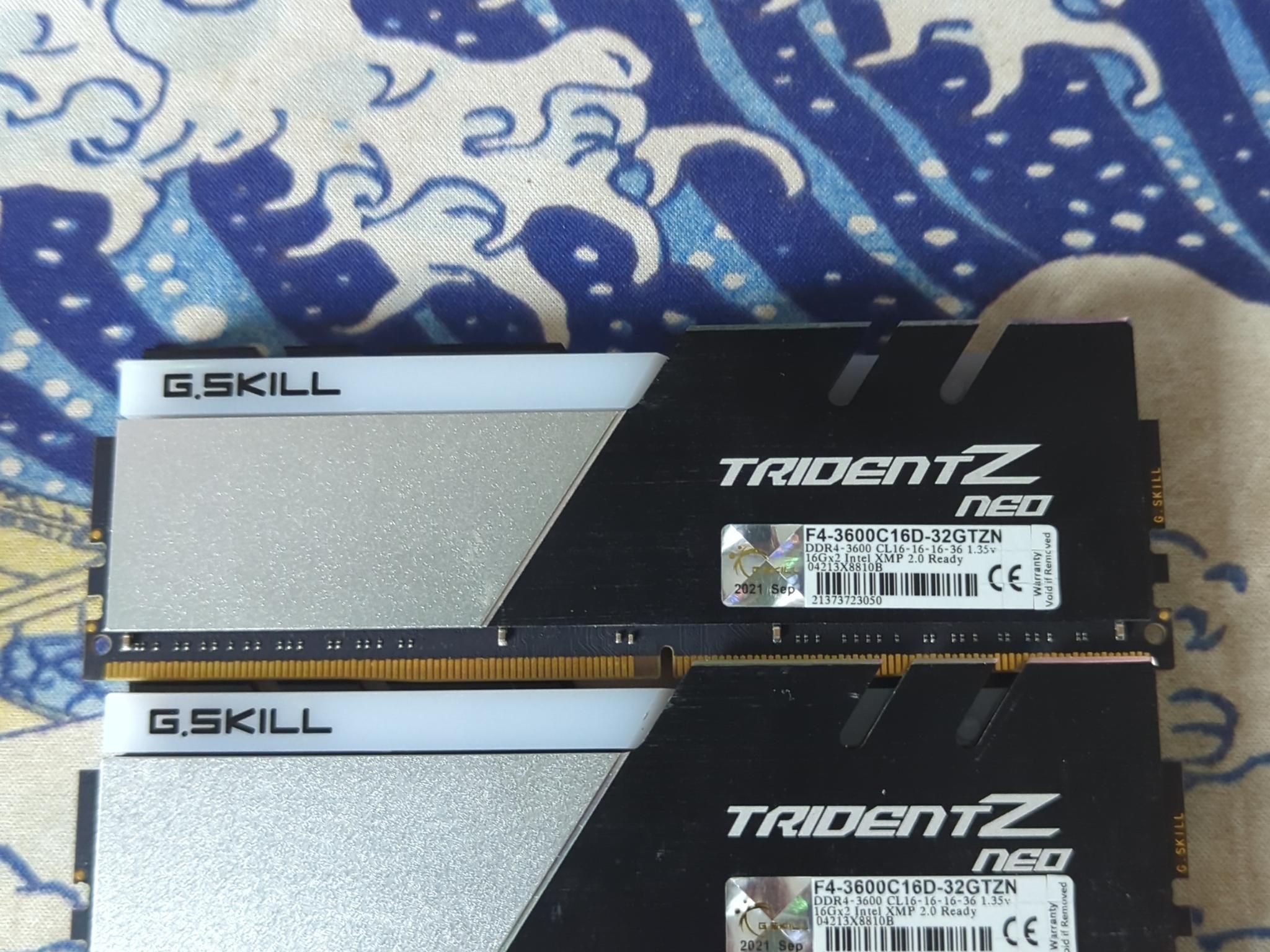 G.SKILL TRIDENTZ 32gb 3600mhz