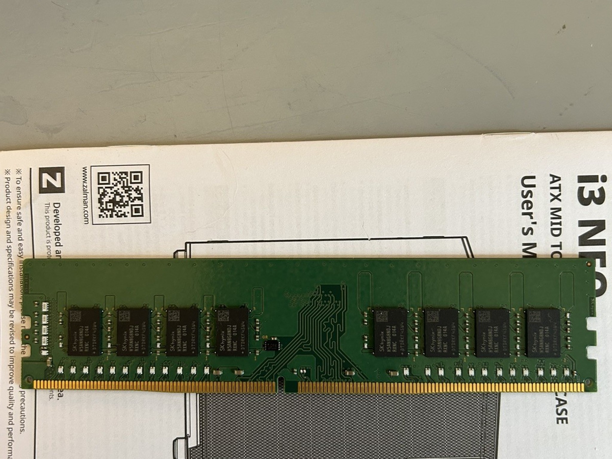 SK HYNIX 16GB DDR4 3200 MT/s SDRAM DIMM 2Rx8 HMA82GU6CJR8N-XN Desktop Memory