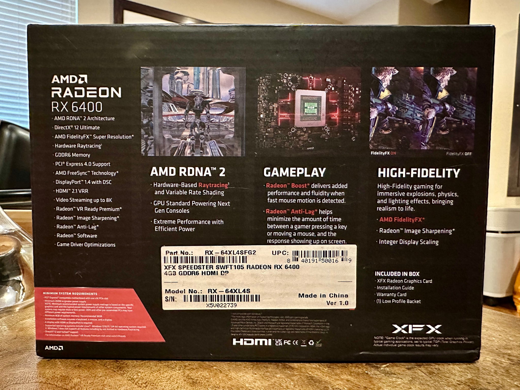 XFX RX 6400 Low Profile - Mint