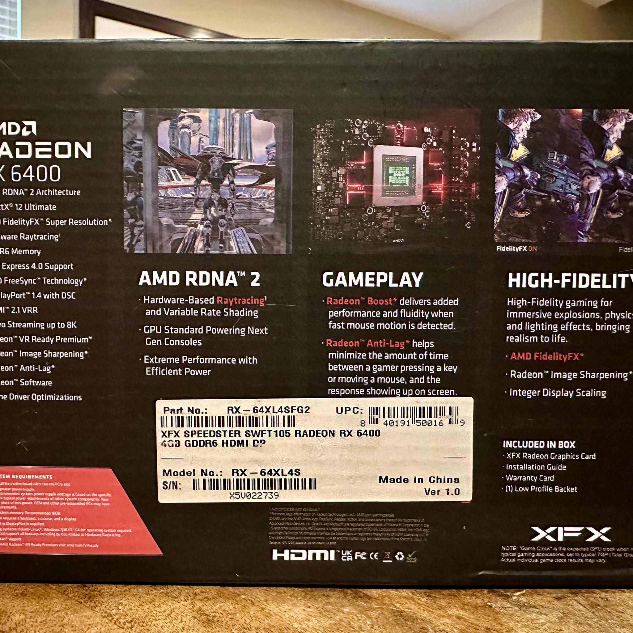 XFX RX 6400 Low Profile - Mint