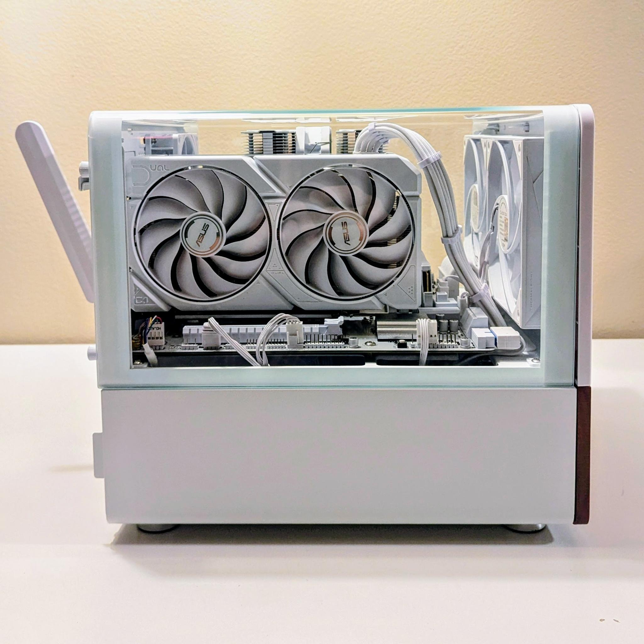 "Arctic Modern" - Minimalist White Build- 9060XT 16GB| Ryzen 7600X| 32GB DDR5| 1TB SSD|
