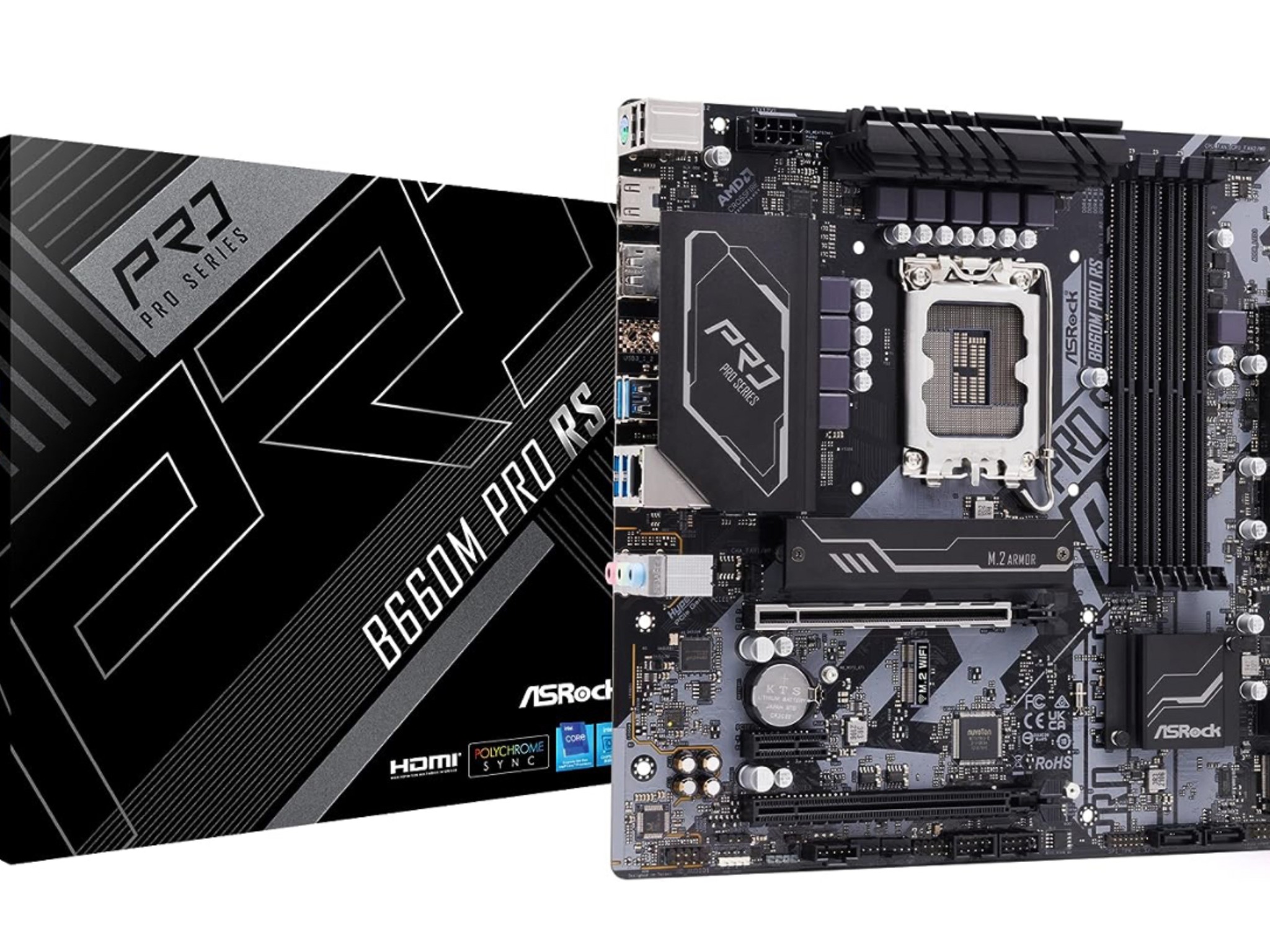 ASRock B660M Pro RS Intel B660 Series CPU (LGA1700)