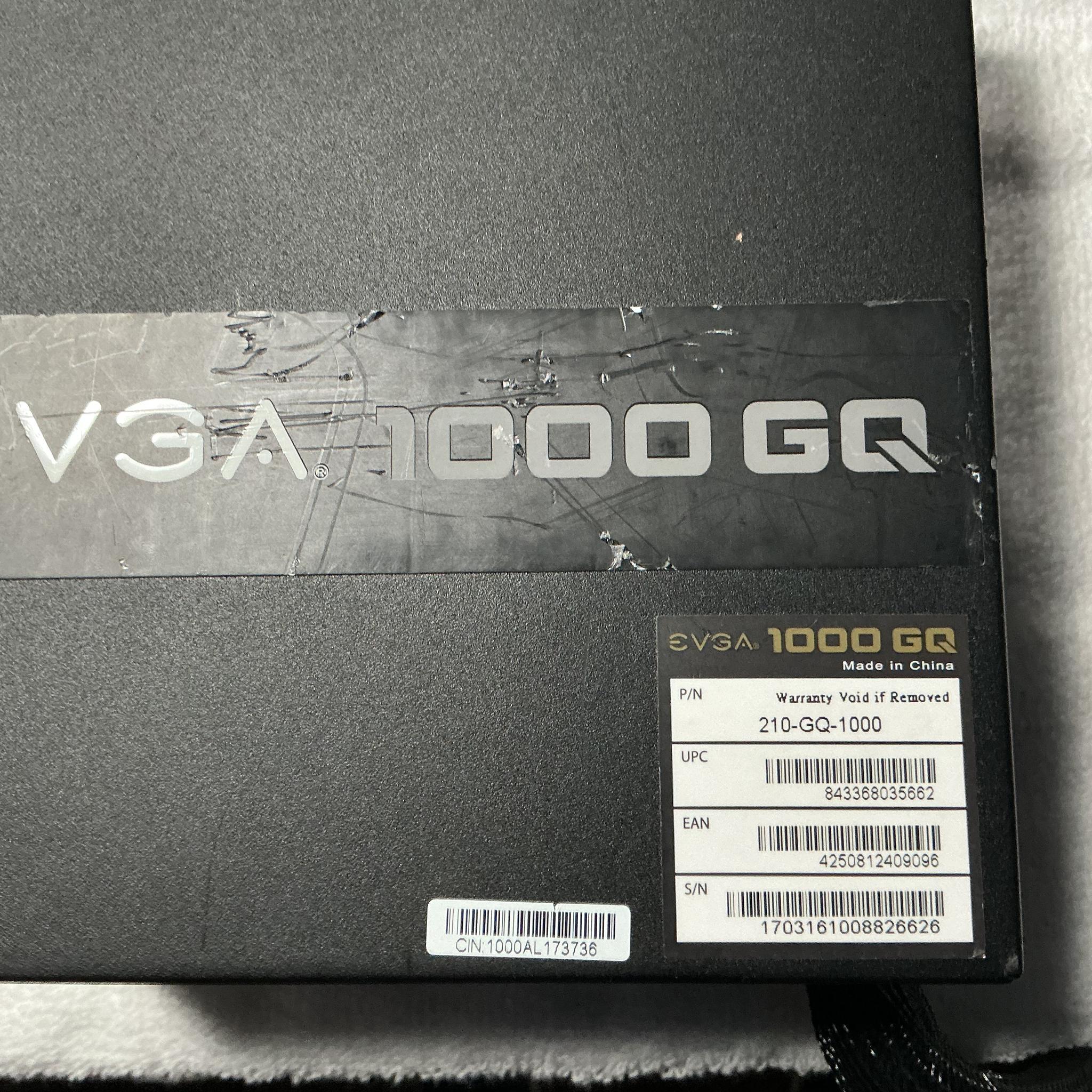 ++ New +++ EVGA 1000GQ Gold Semi-Modular power supply