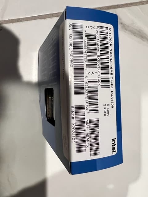 Intel® Core™ i7-11700K Processor 16M Cache, up to 5.00 GHz