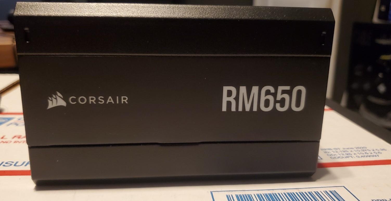 CORSAIR RM650 80 PLUS GOLD 65O WATT FULLY MODULAR ATX POWER SUPPLY - BLACK