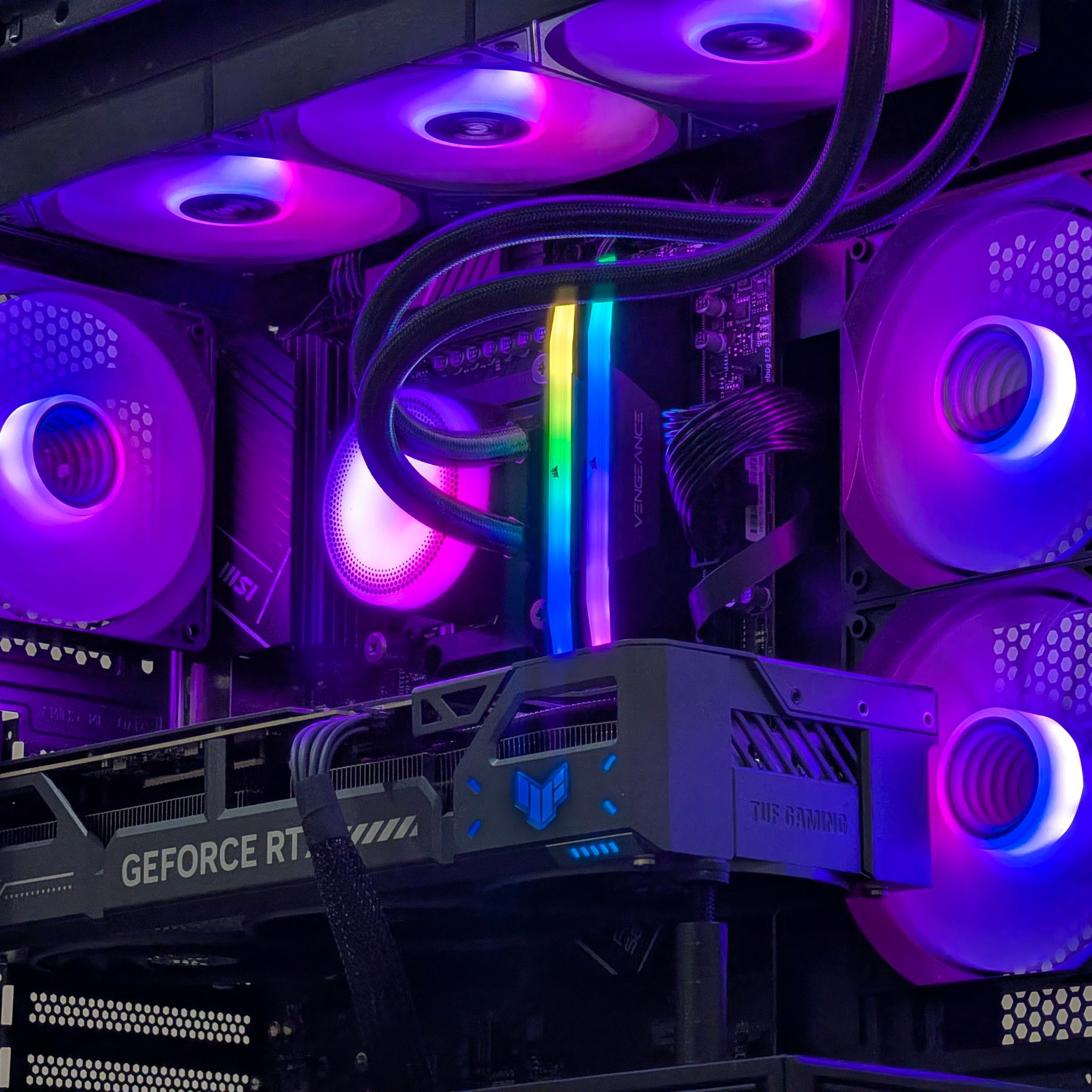 🌈🖤Ryzen 7 7700x | RTX 5070 | 32GB DDR5 | 2TB SSD | Gaming PC🖤🌈
