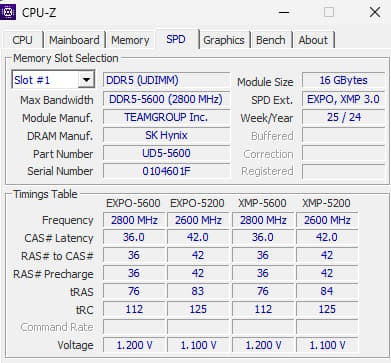 Teamgroup DELTA RGB DDR5 32GB(2x16GB) 5600MHz CL36 - Intel EXPO3.0