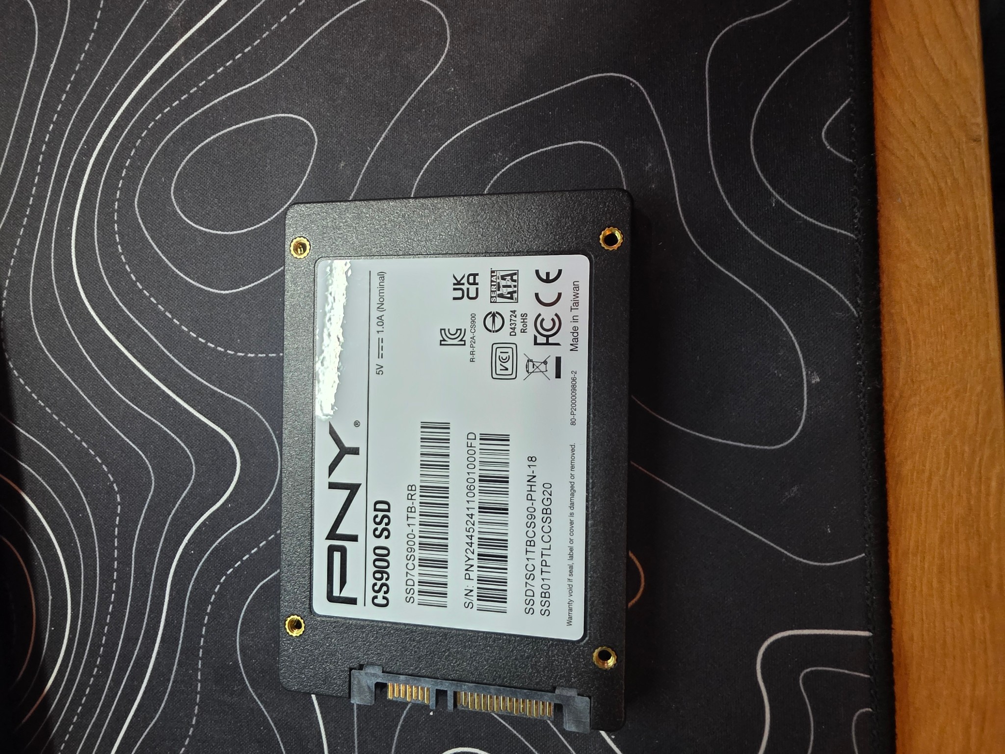 PNY CS900 1TB 3D NAND 2.5" SATA III Internal Solid State Drive (SSD) - (SSD7CS900-1TB-RB)
