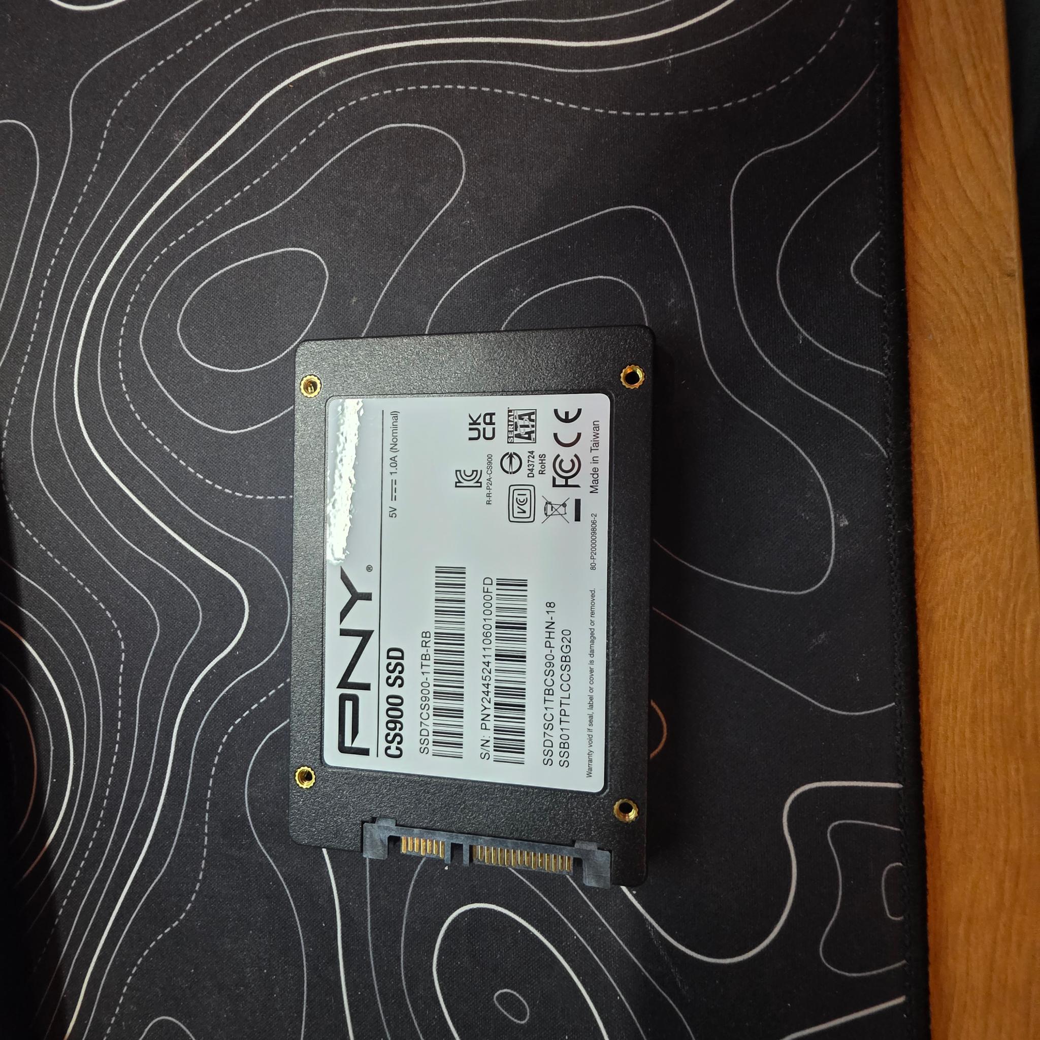 PNY CS900 1TB 3D NAND 2.5" SATA III Internal Solid State Drive (SSD) - (SSD7CS900-1TB-RB)