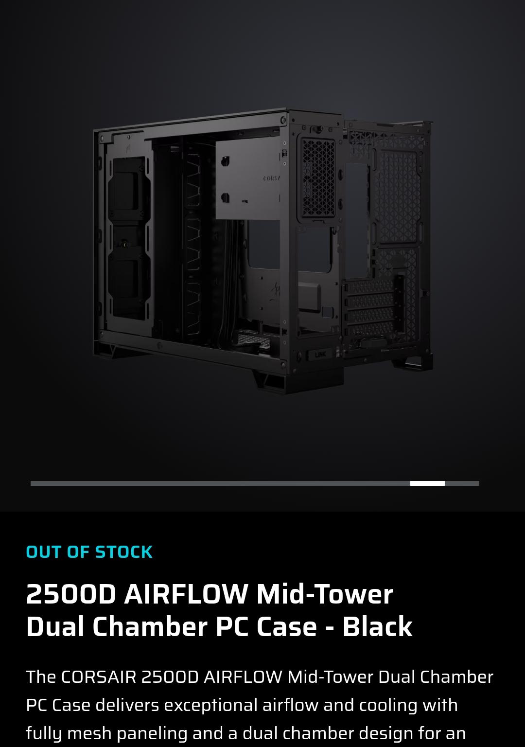 Corsair 2500d airflow