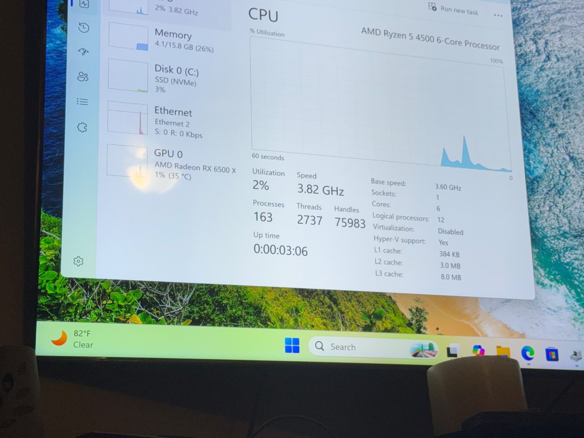 Gaming pc |Ryzen 5 4500| AMD 6500XT |1TB |