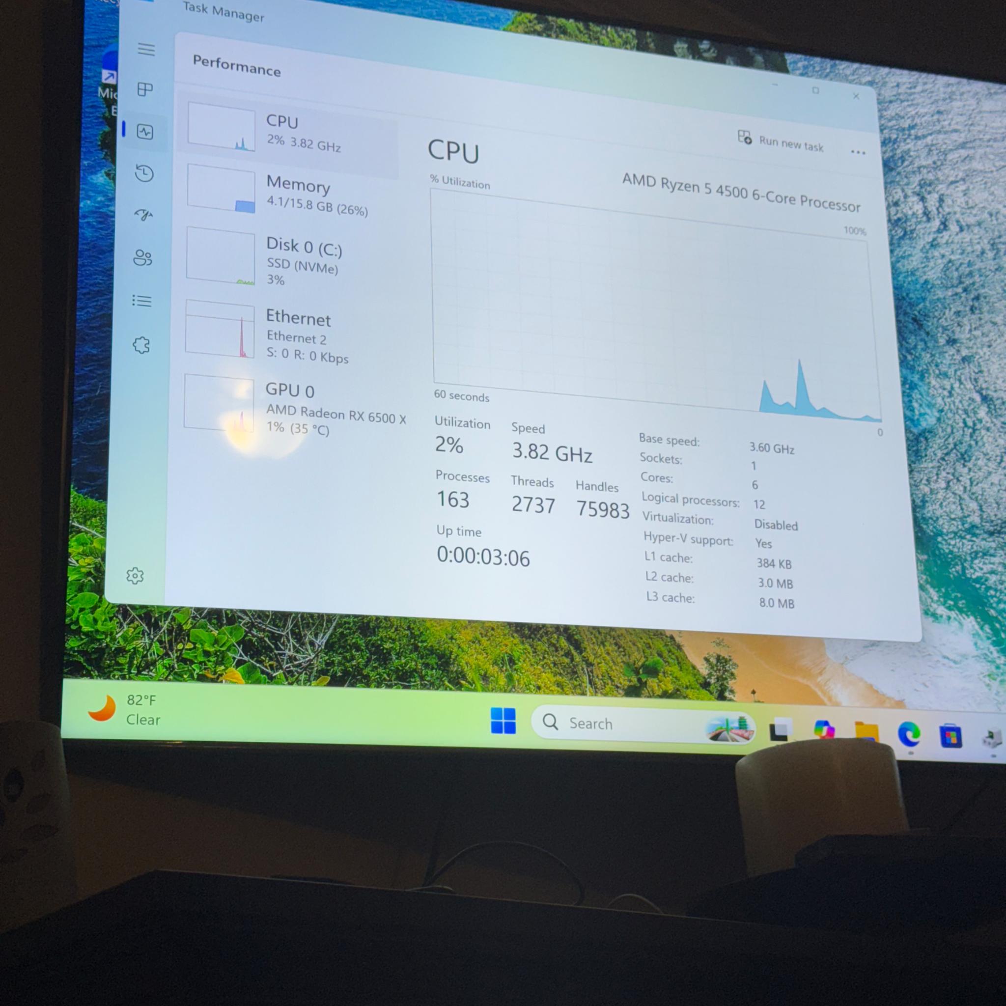 Gaming pc |Ryzen 5 4500| AMD 6500XT |1TB |