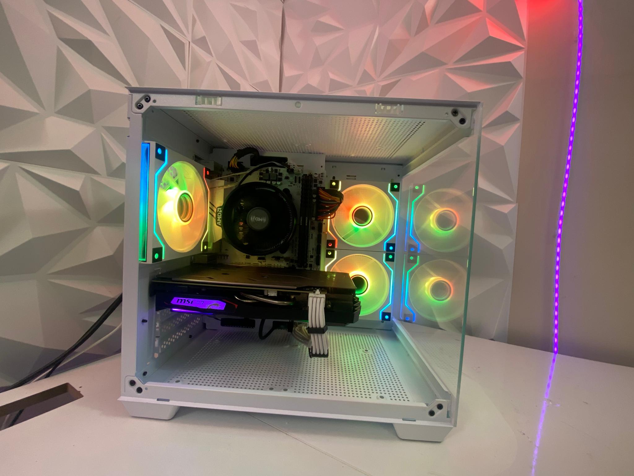 🎅🎅 White Elite Build – Ryzen 5 2600 + GTX 1660 Ti 6GB | 1080p High FPS Ready