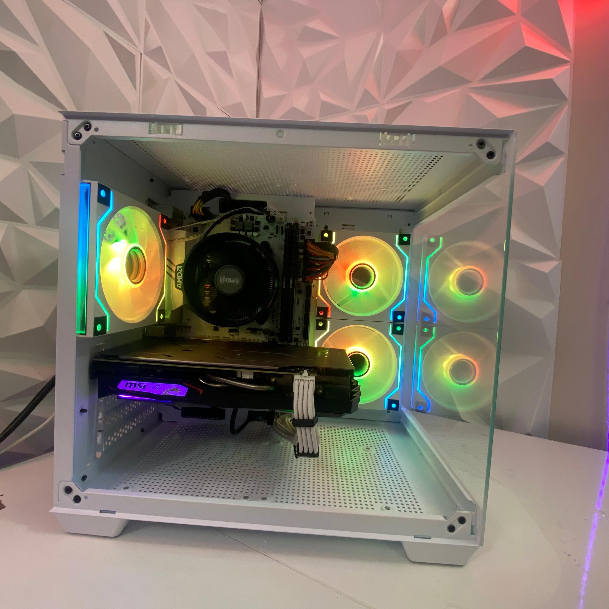 🎅🎅 White Elite Build – Ryzen 5 2600 + GTX 1660 Ti 6GB | 1080p High FPS Ready