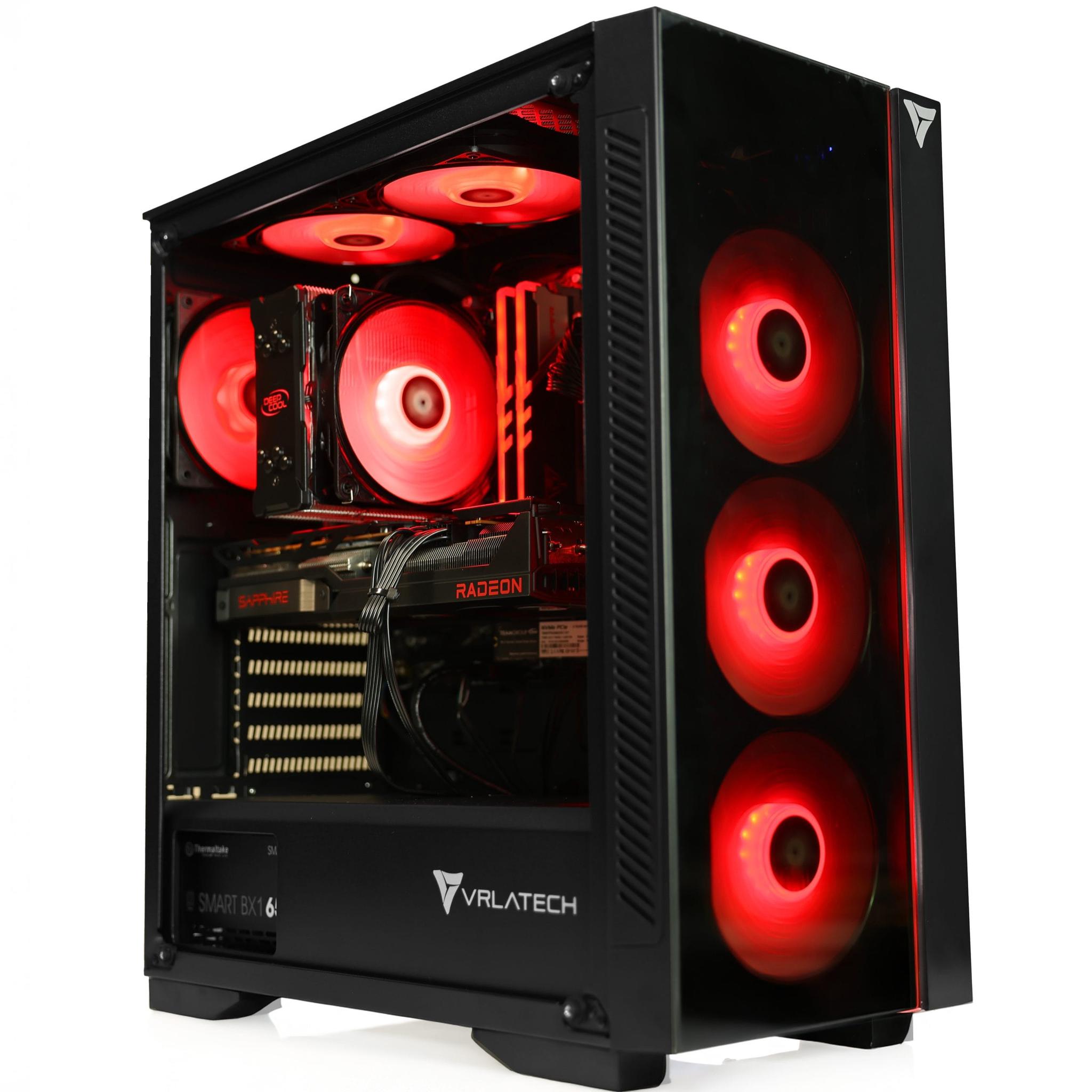 NEW VRLA Tech Radeon RX 9060 XT AMD Ryzen 5 7600 32GB DDR5 1TB NVMe 600W PSU Windows