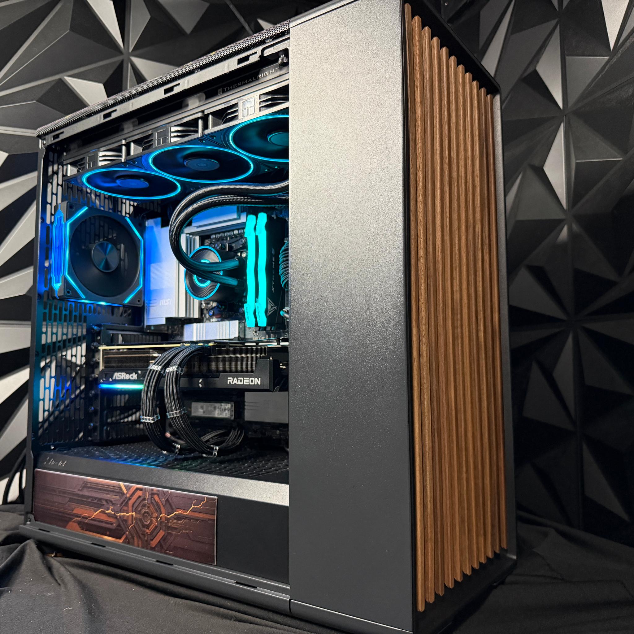 🪵⚙️ IRON WOOD ⚙️🪵 Ryzen 9 9900X| RX 9070XT| 32 GB DDR5 8000Mhz|4.5 TB NVMe| 850W Gold PSU