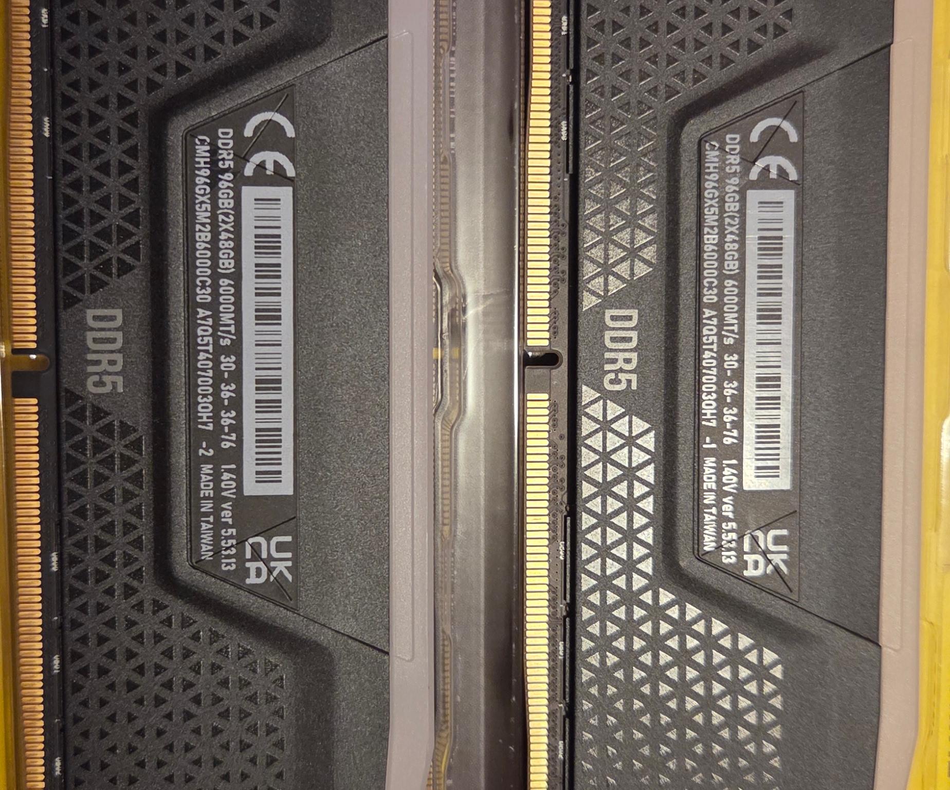 Corsair Vengeance DDR5 96GB 6000Mhz CL30