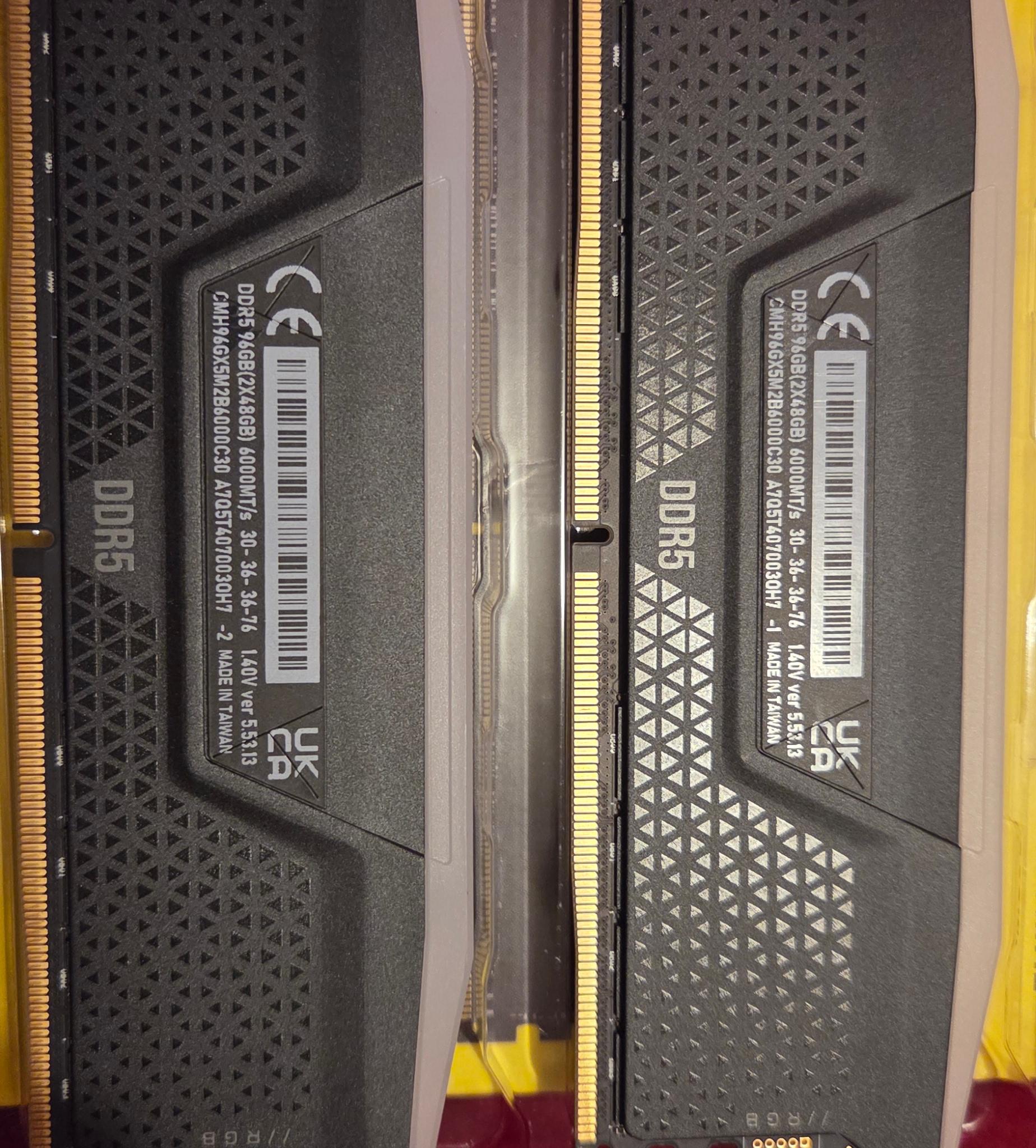 Corsair Vengeance DDR5 96GB 6000Mhz CL30