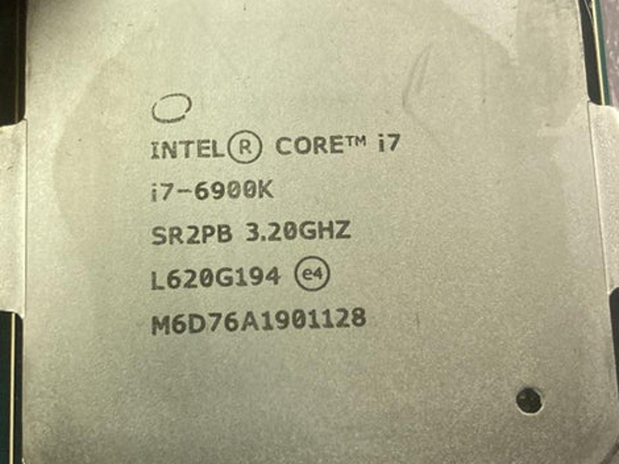 i7-6900k 8 core @ 3.2 ghz. LGA 2011-v3